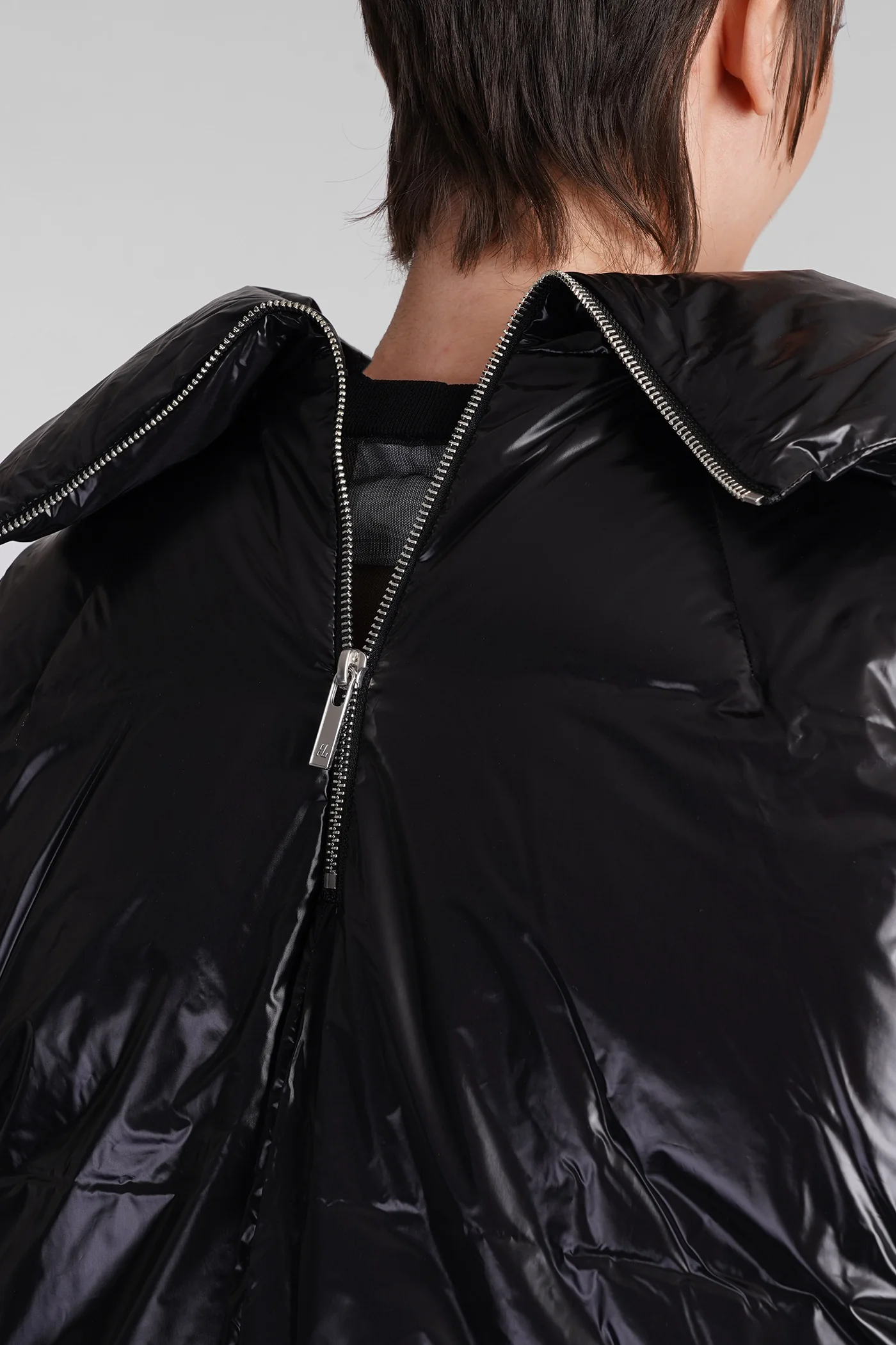 puffer in black nylon - Image 4