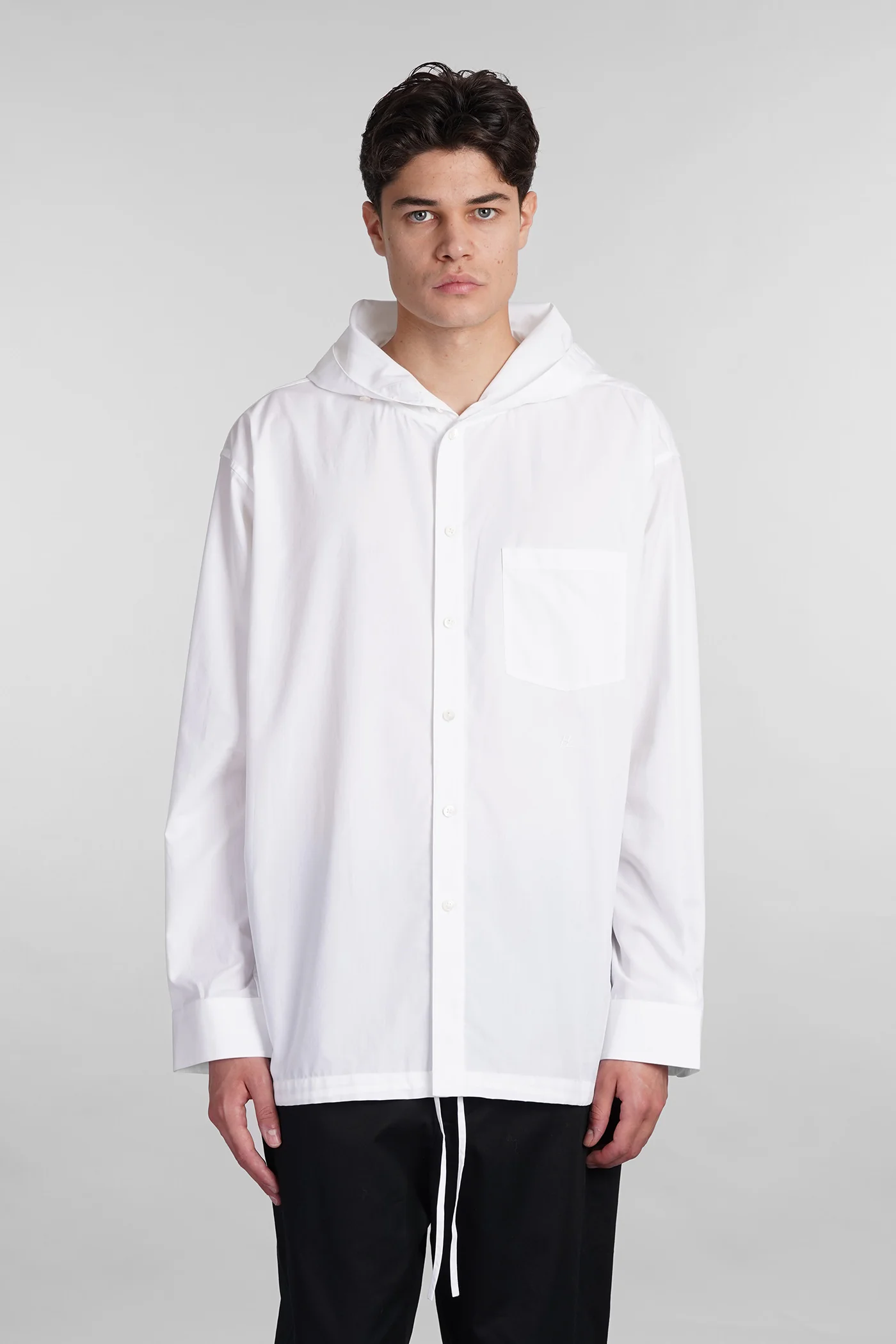 Shirt in white cotton