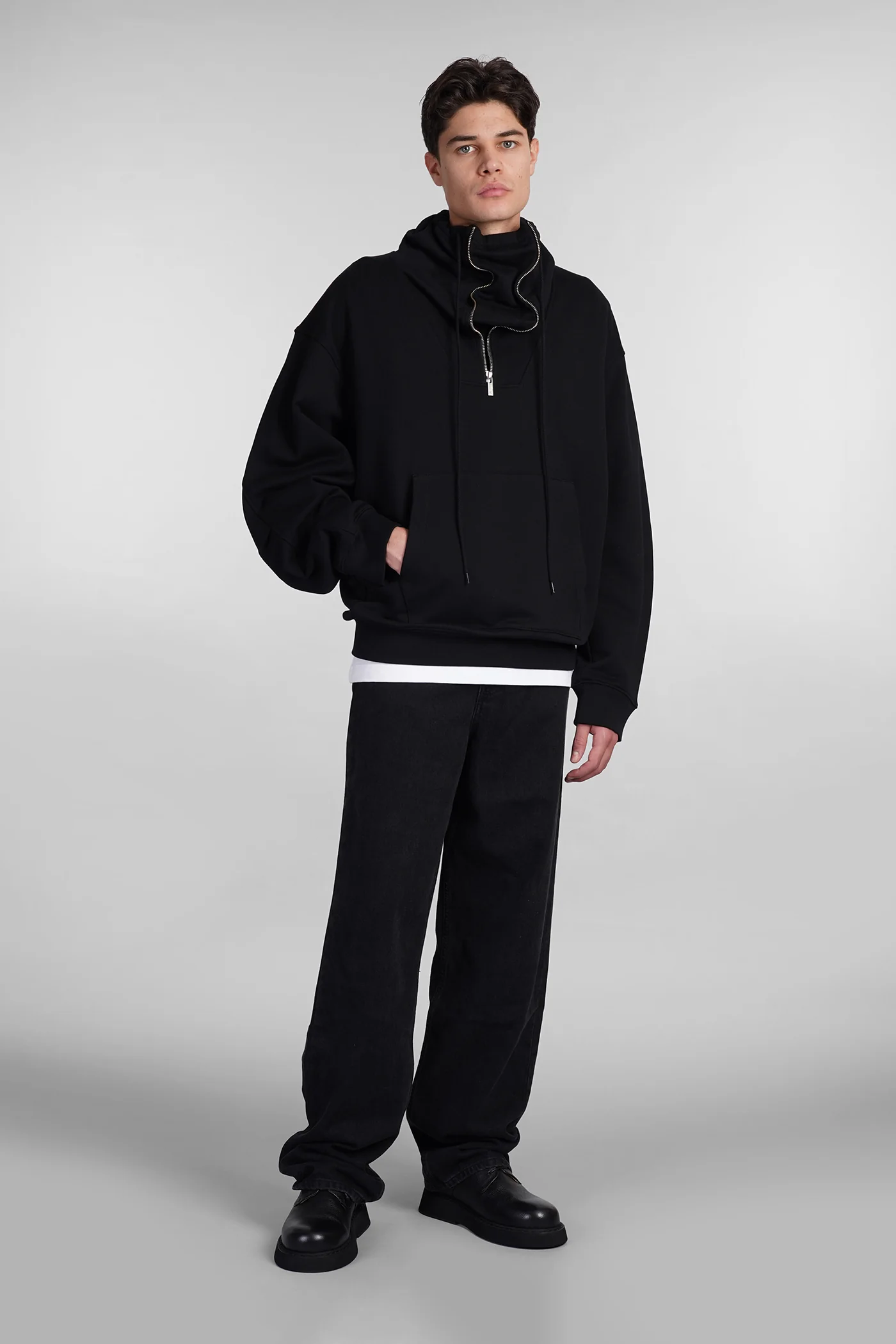 Sweatshirt in black cotton - Image 2