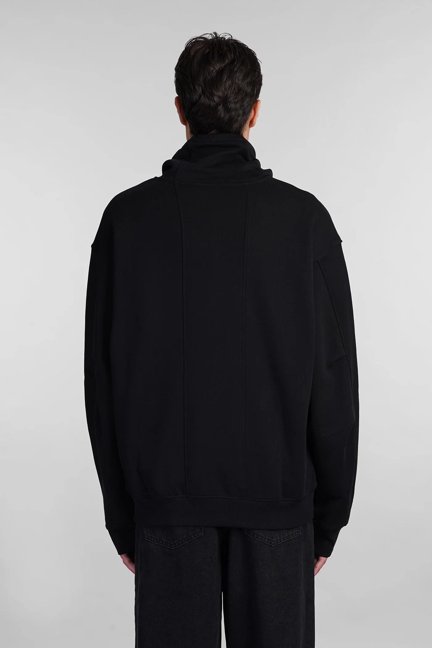 Sweatshirt in black cotton - Image 3