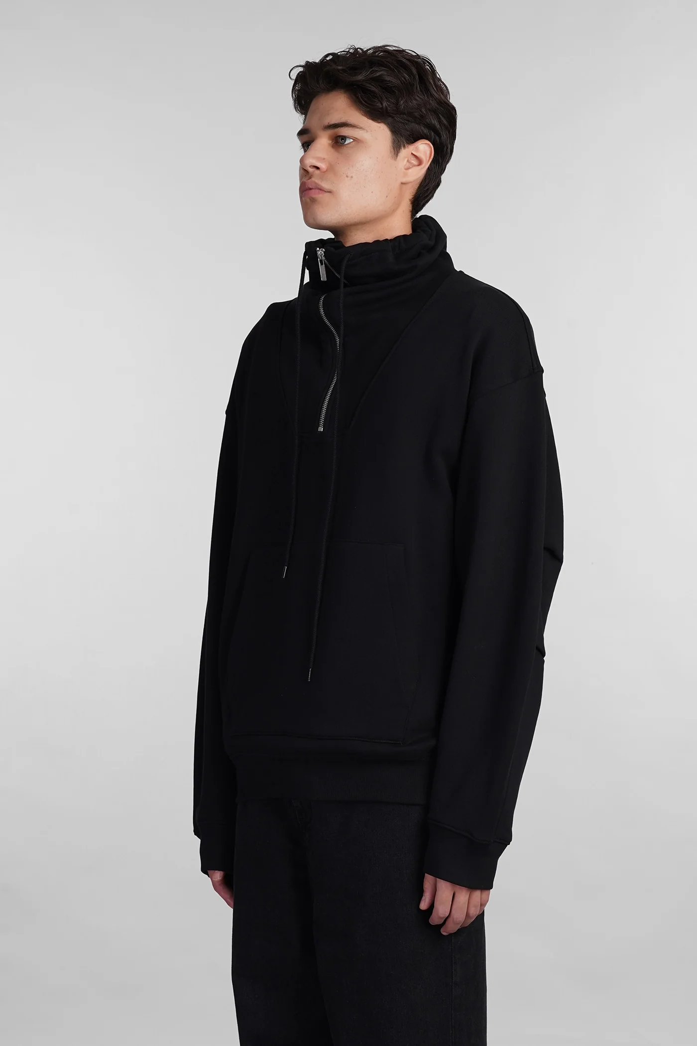 Sweatshirt in black cotton - Image 4