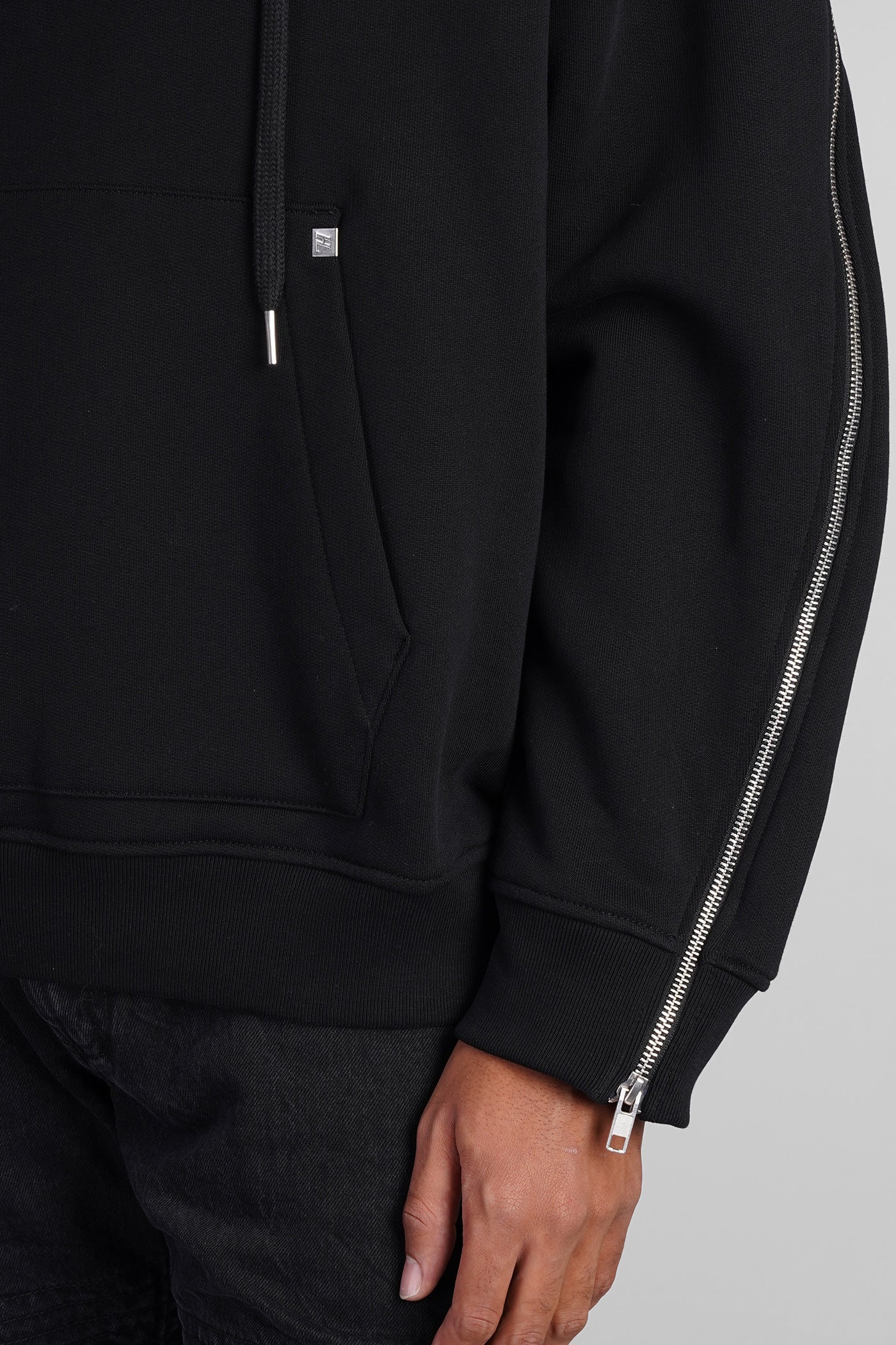 Sweatshirt in black cotton - Image 5