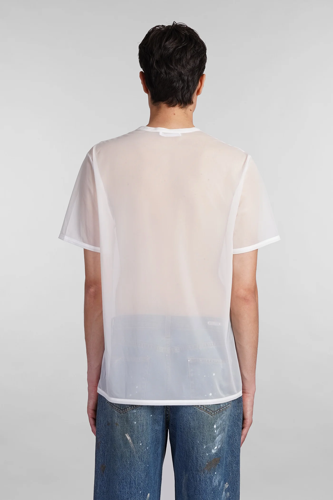 T-Shirt in white polyester - Image 3