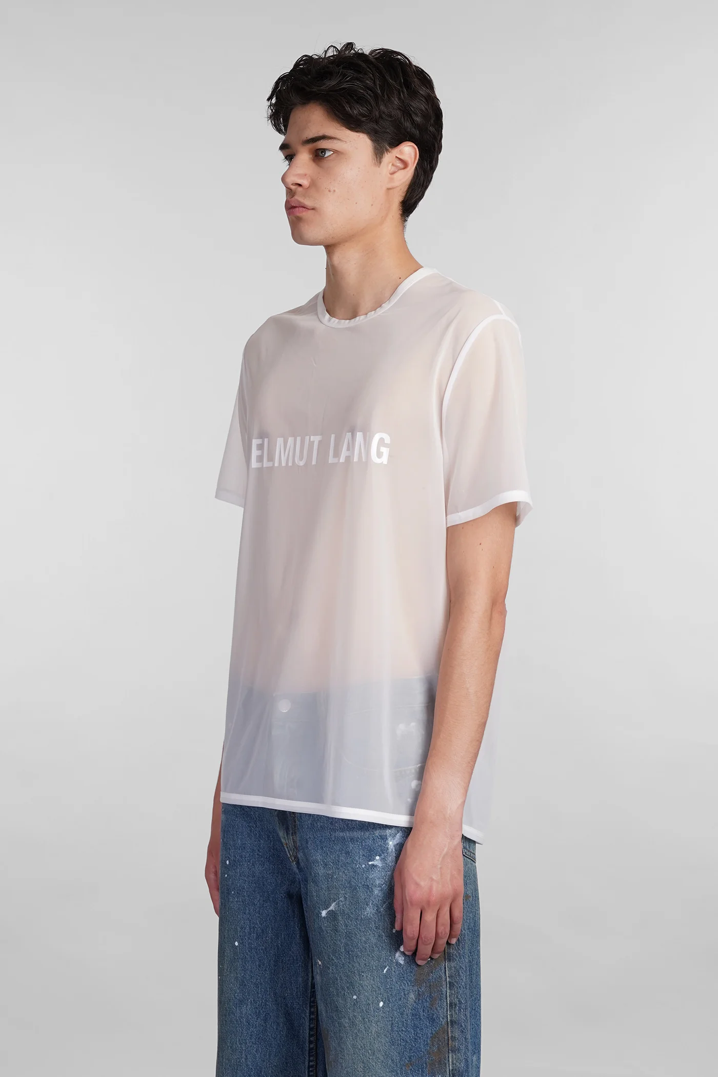 T-Shirt in white polyester - Image 4