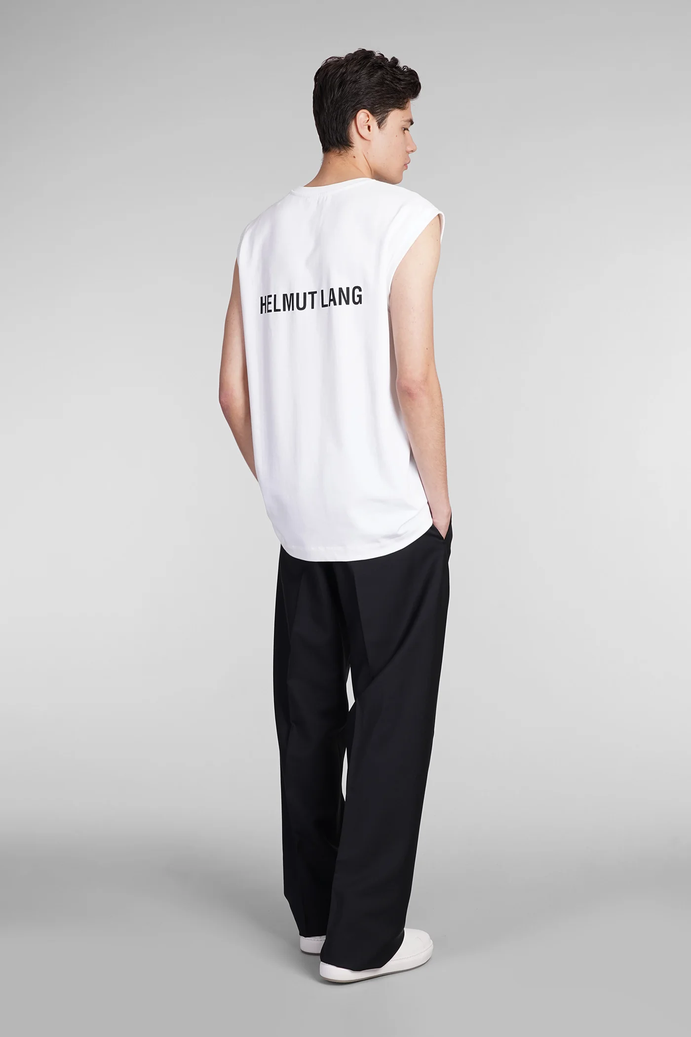 tank Top in white cotton - Image 2
