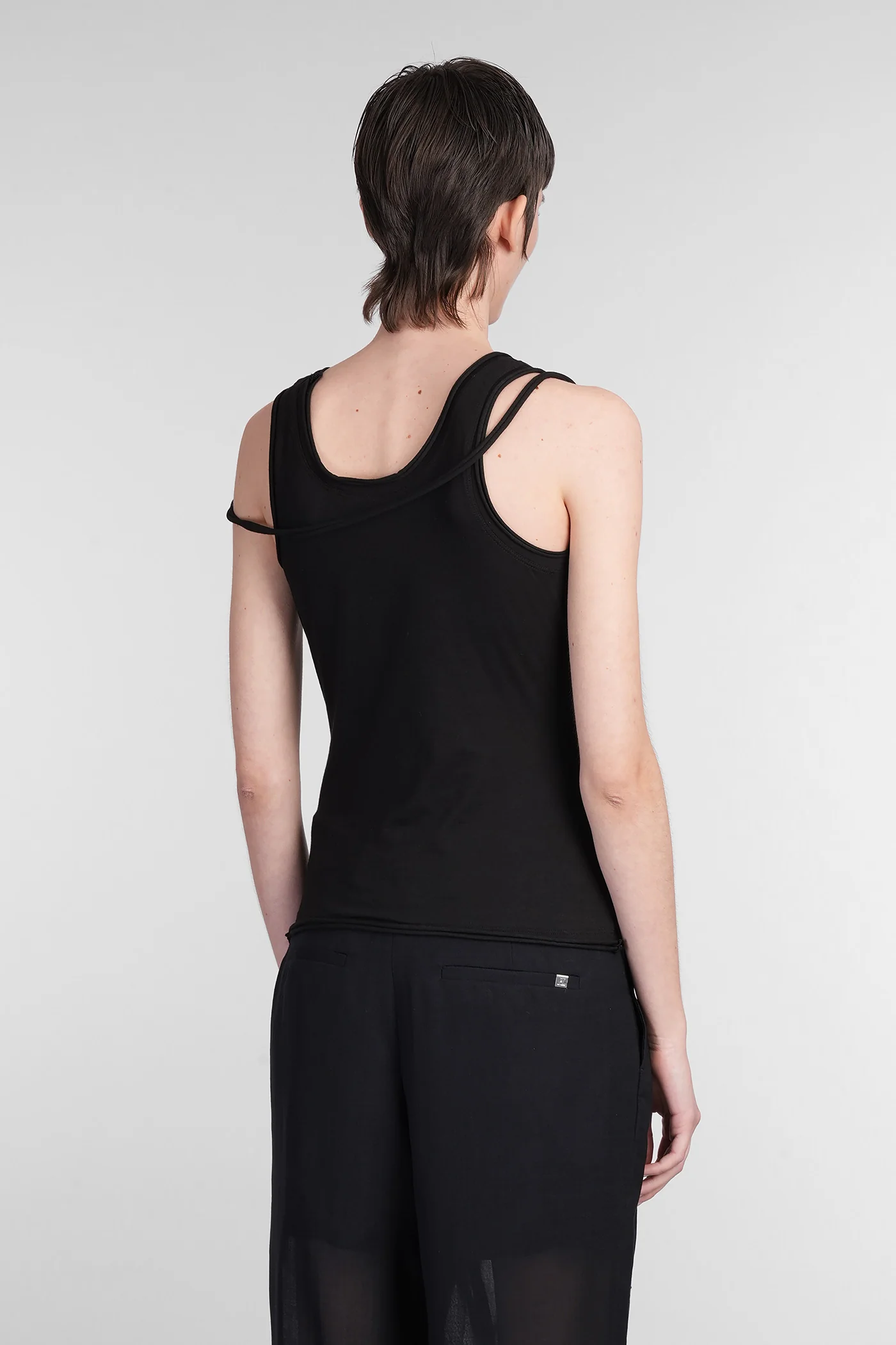 Topwear in black cotton - Image 3