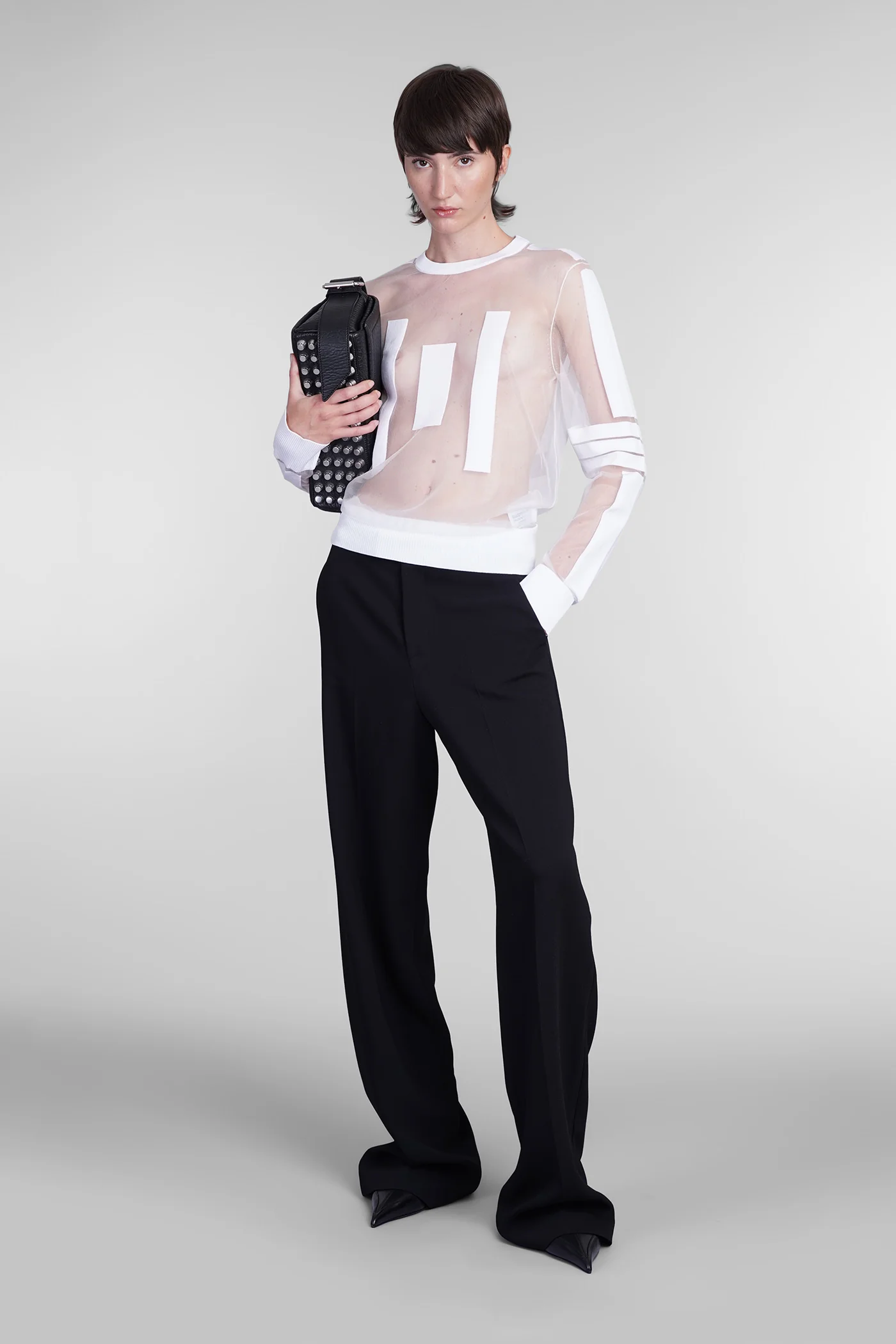 Topwear in white nylon - Image 2