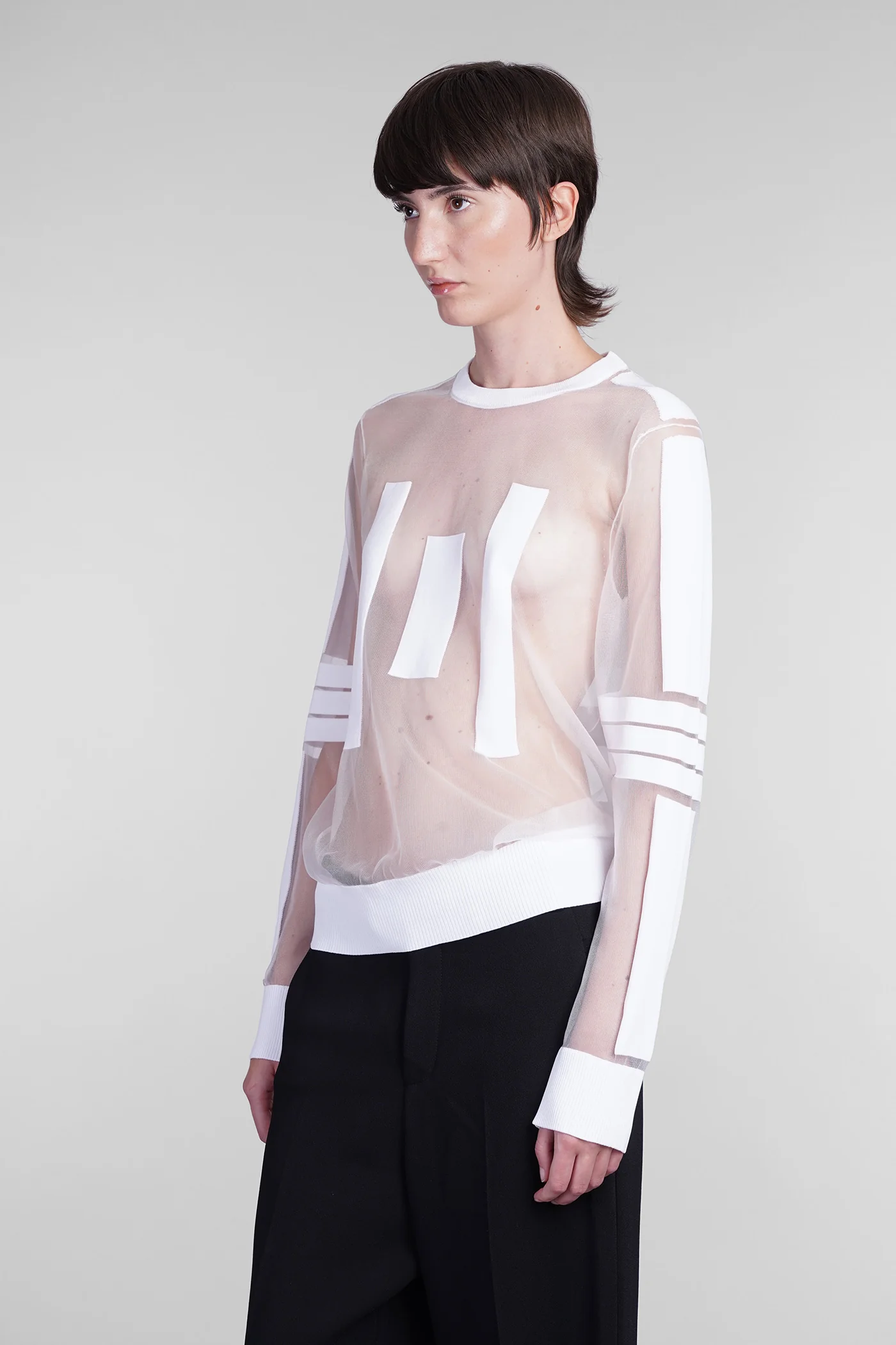 Topwear in white nylon - Image 4