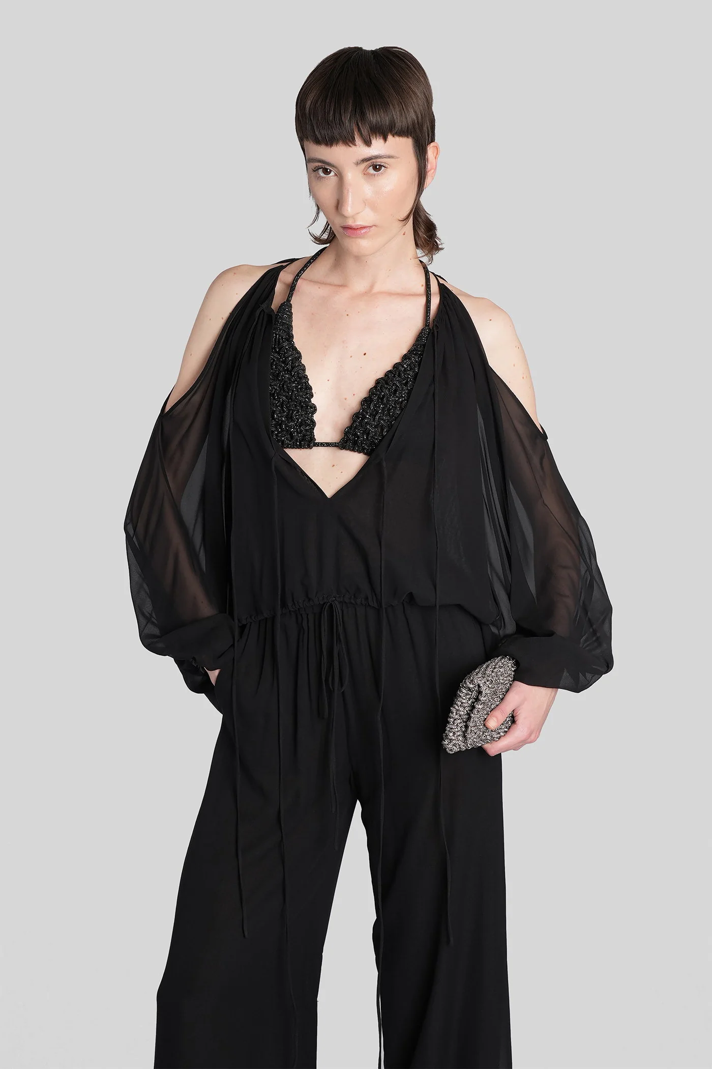 Diamond bra Topwear in black Resin - Image 2