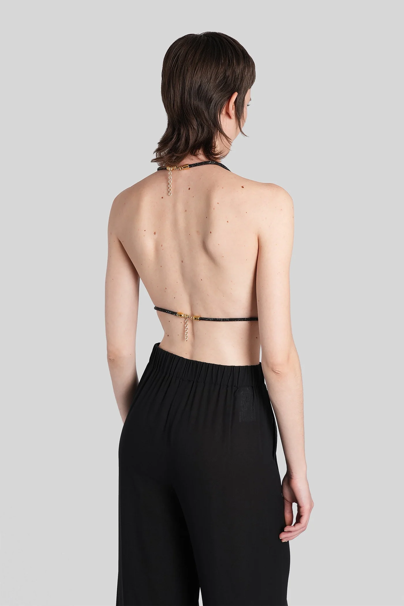 Diamond bra Topwear in black Resin - Image 3