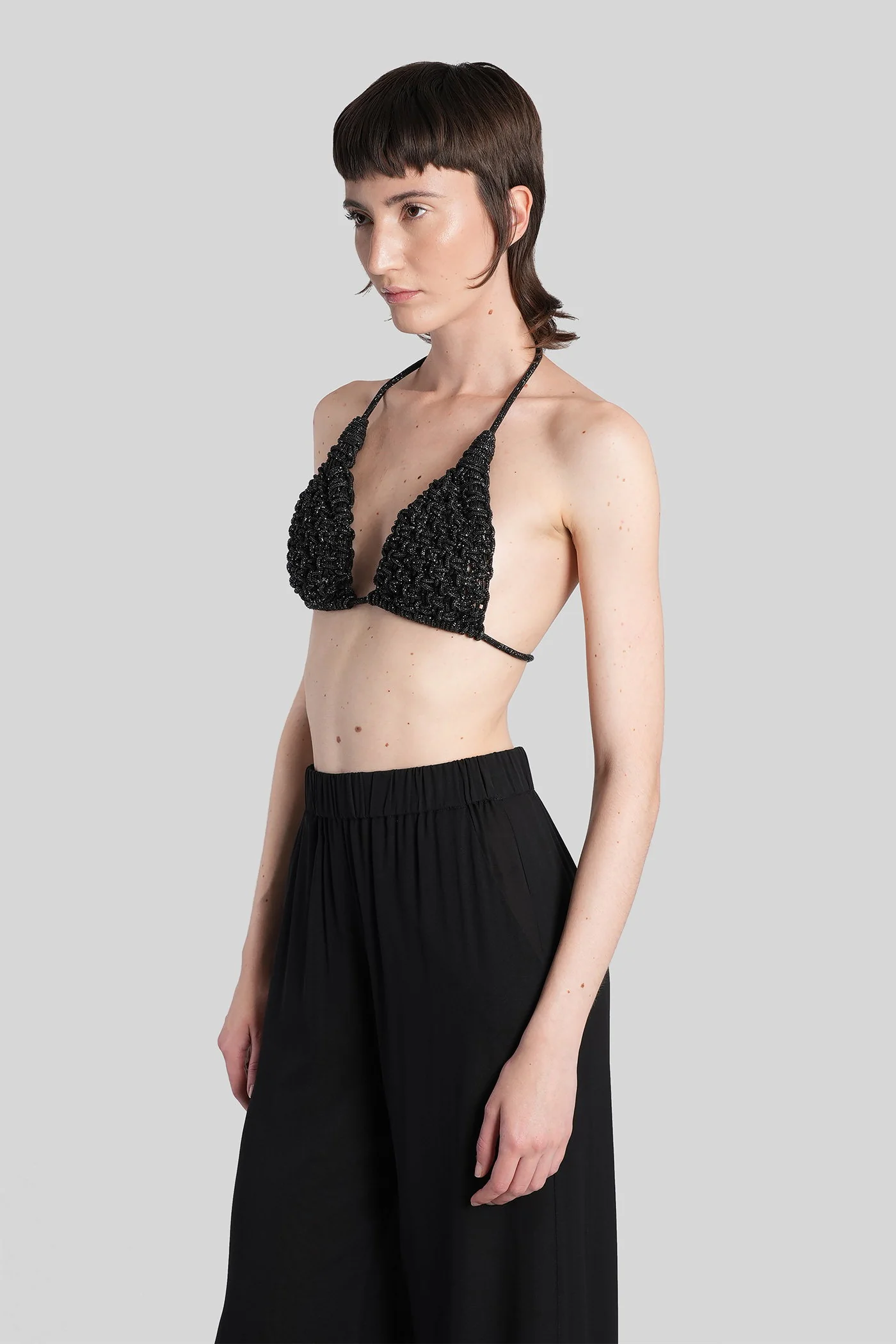 Diamond bra Topwear in black Resin - Image 4