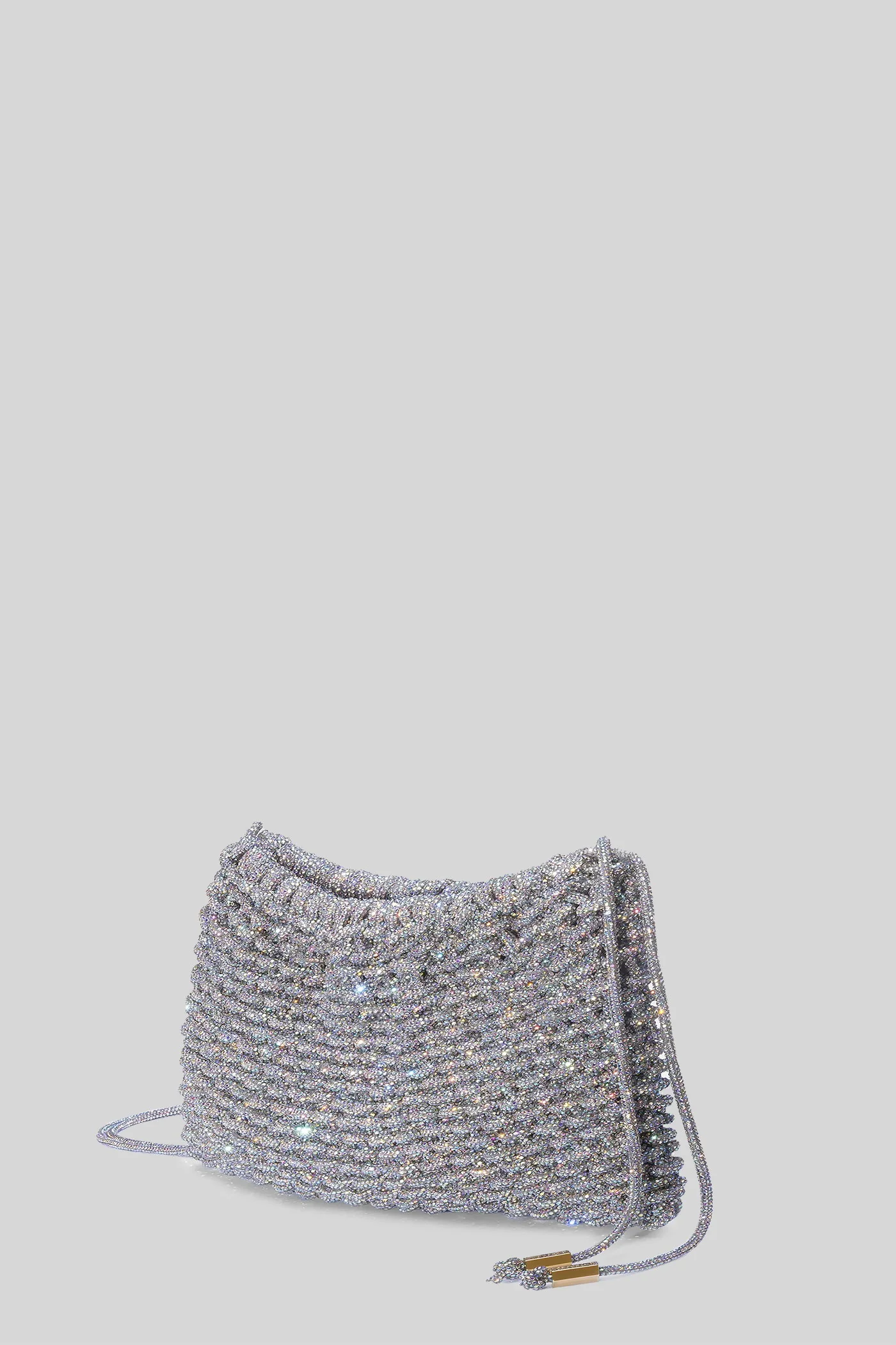 Penelope big Shoulder bag in silver Resin - Image 2