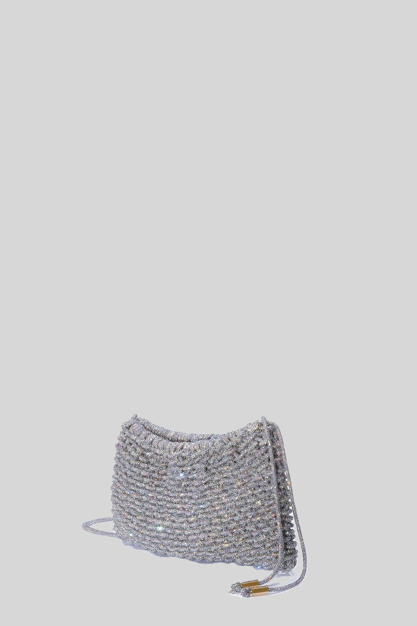 Penelope medium Clutch in silver Resin - Image 2