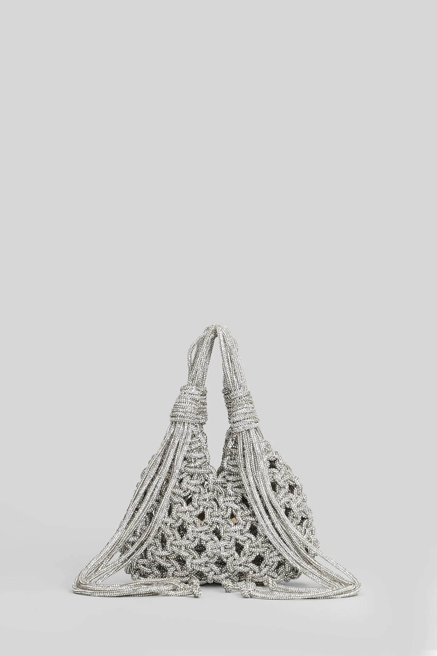 Vannifique mini pend Hand bag in silver Resin