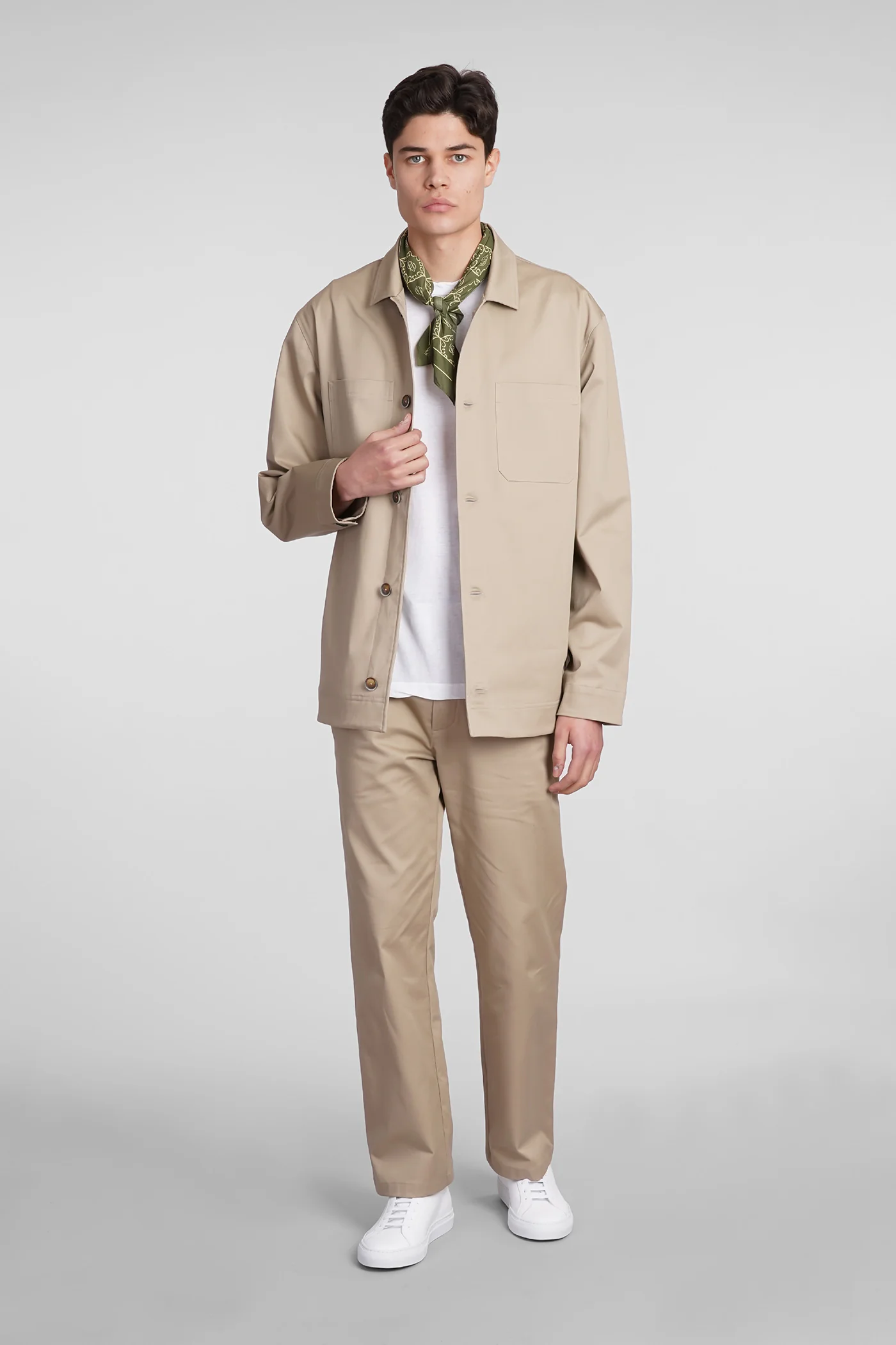 Sandy sz Casual jacket in beige cotton - Image 2