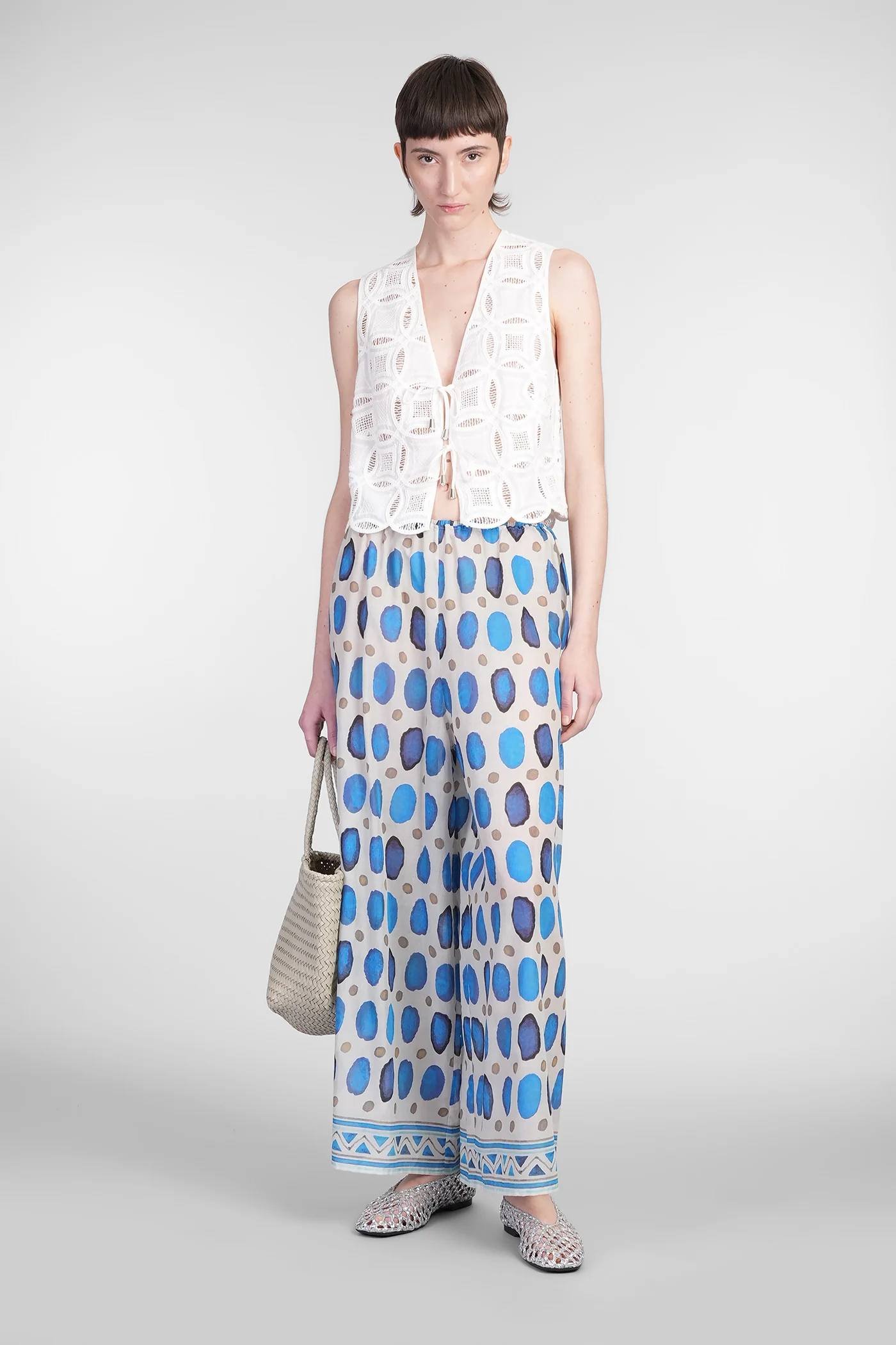 Vivi Vest in white cotton - Image 2