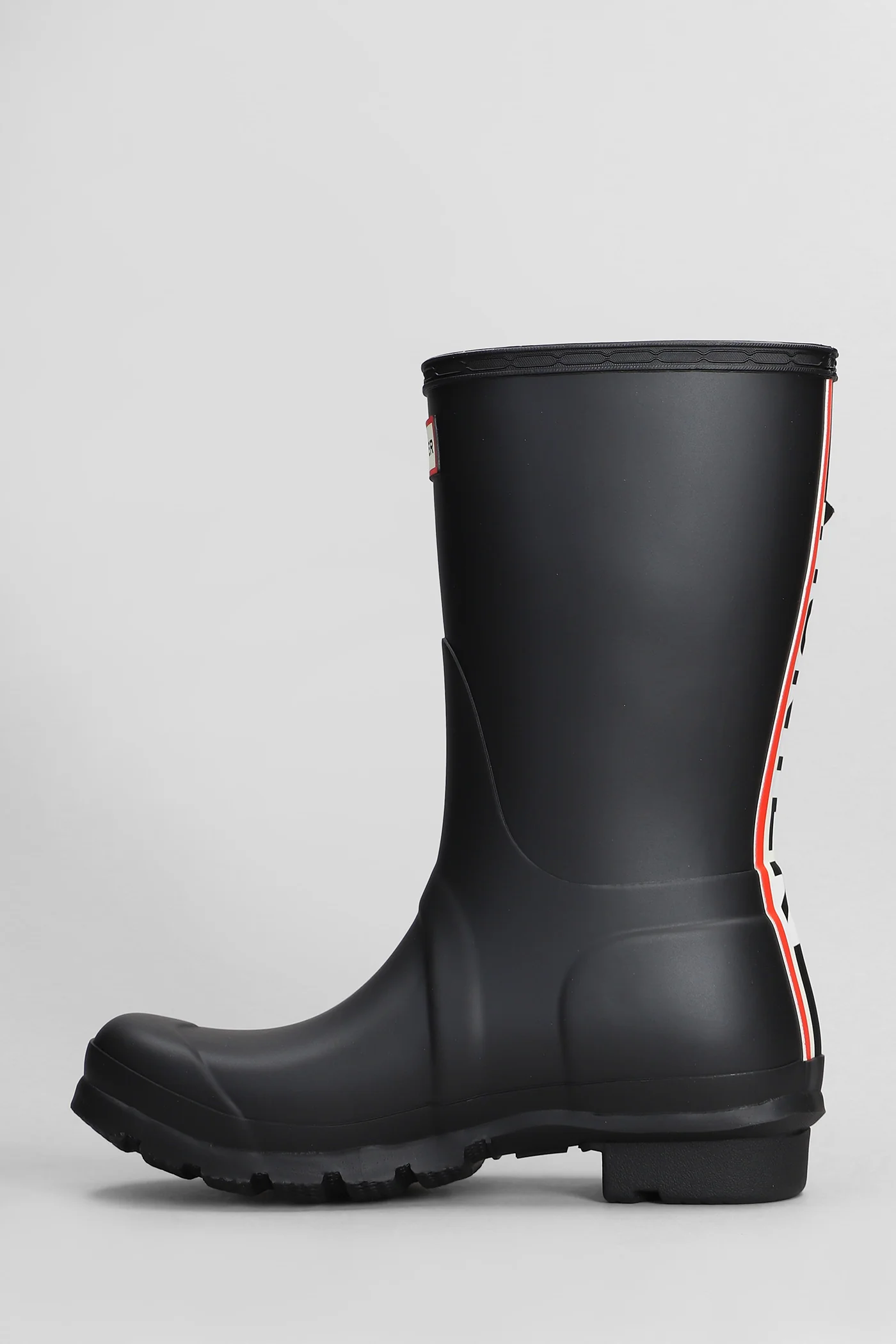 Original short tri low heels boots in black rubber/plasic - Image 3