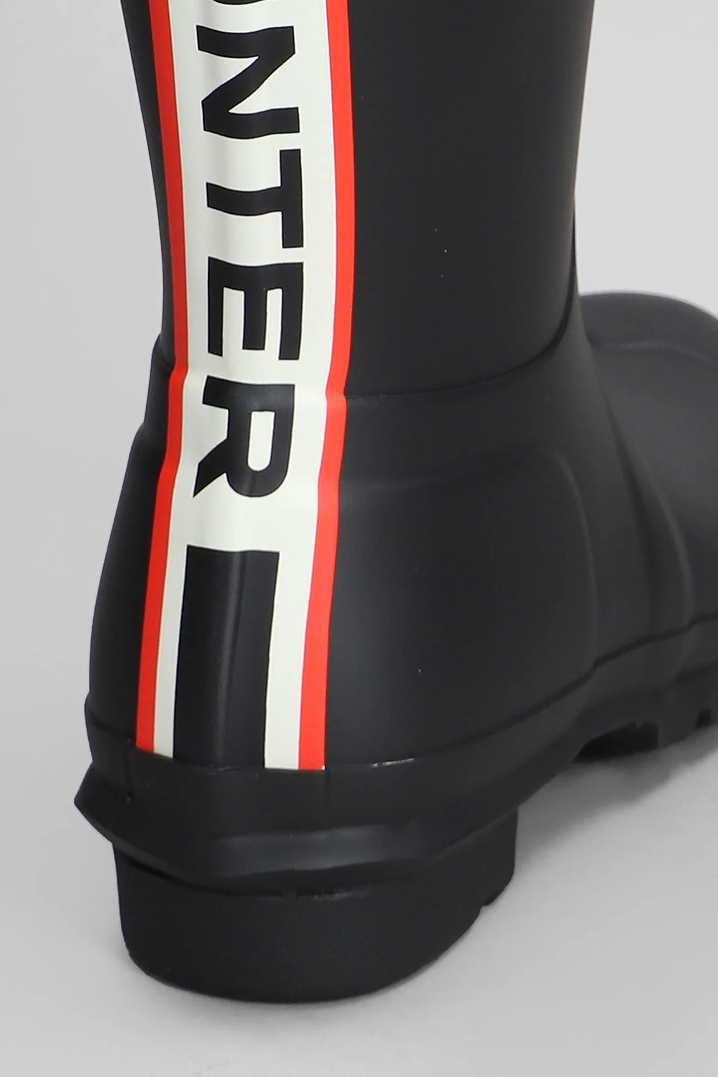 Original short tri low heels boots in black rubber/plasic - Image 5