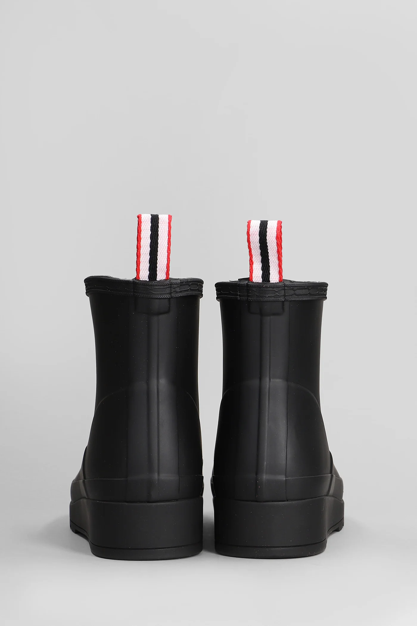 Play boot short low heels Ankle boots in black rubber/plasic - Image 4