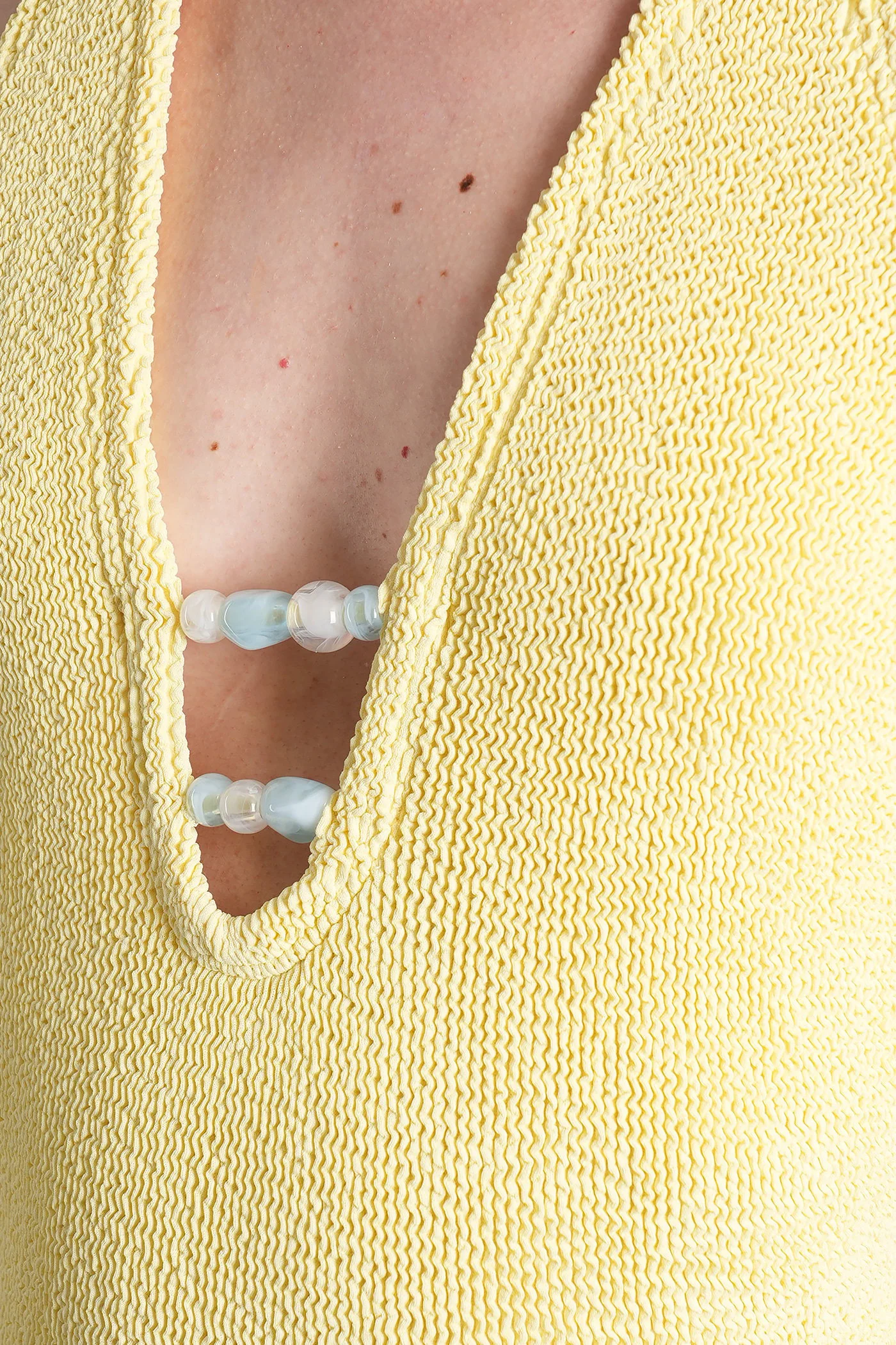 Adriana Beachwear in yellow polyamide - Image 4