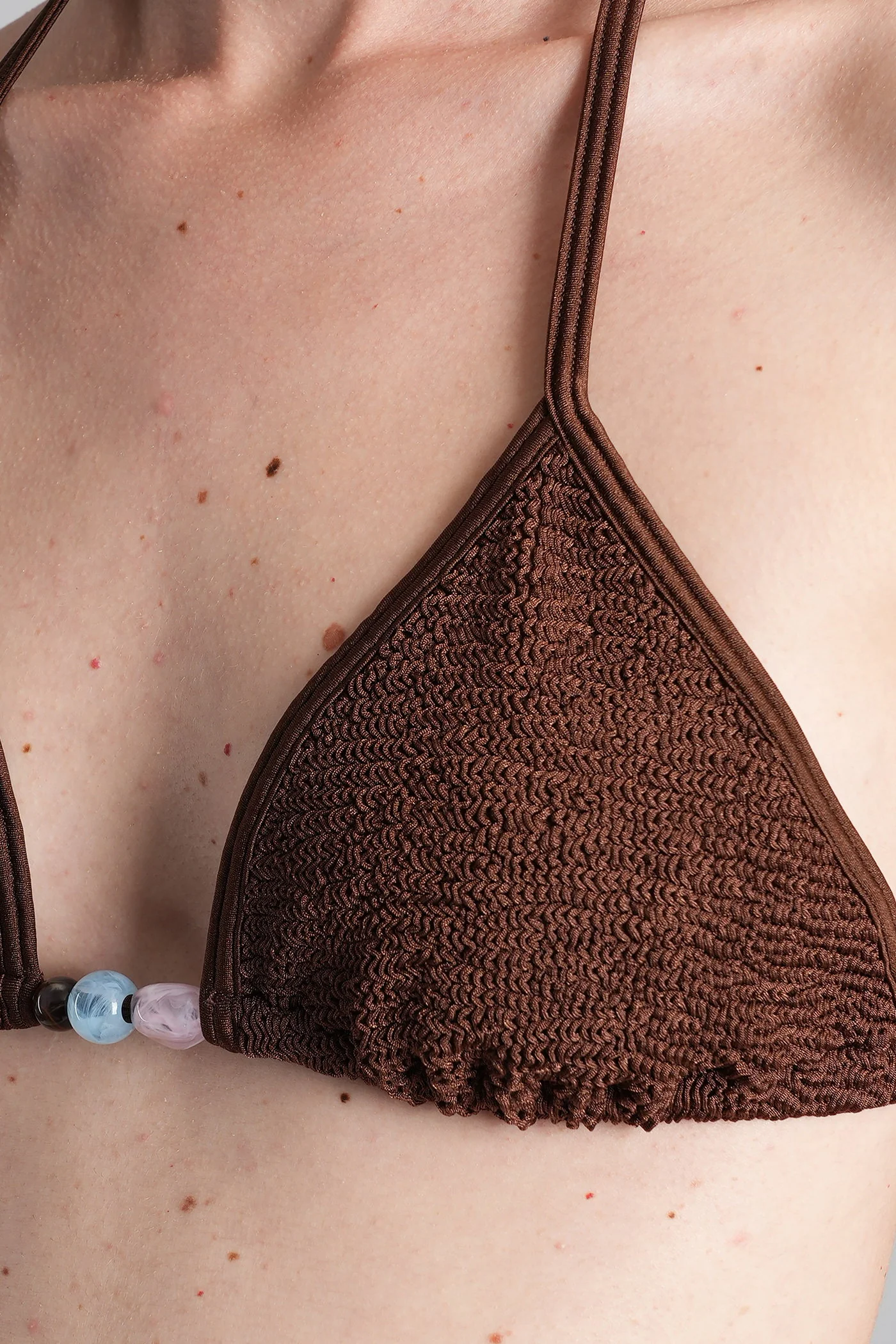 Gina Beachwear in brown polyamide - Image 4