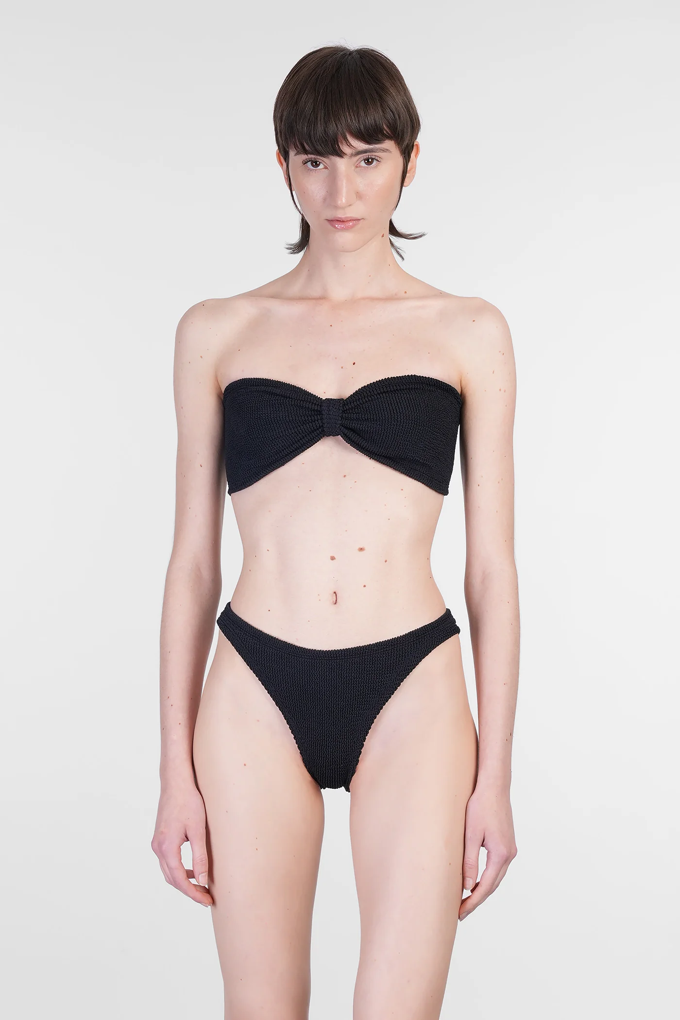 Jean Bikini Beachwear in black polyamide