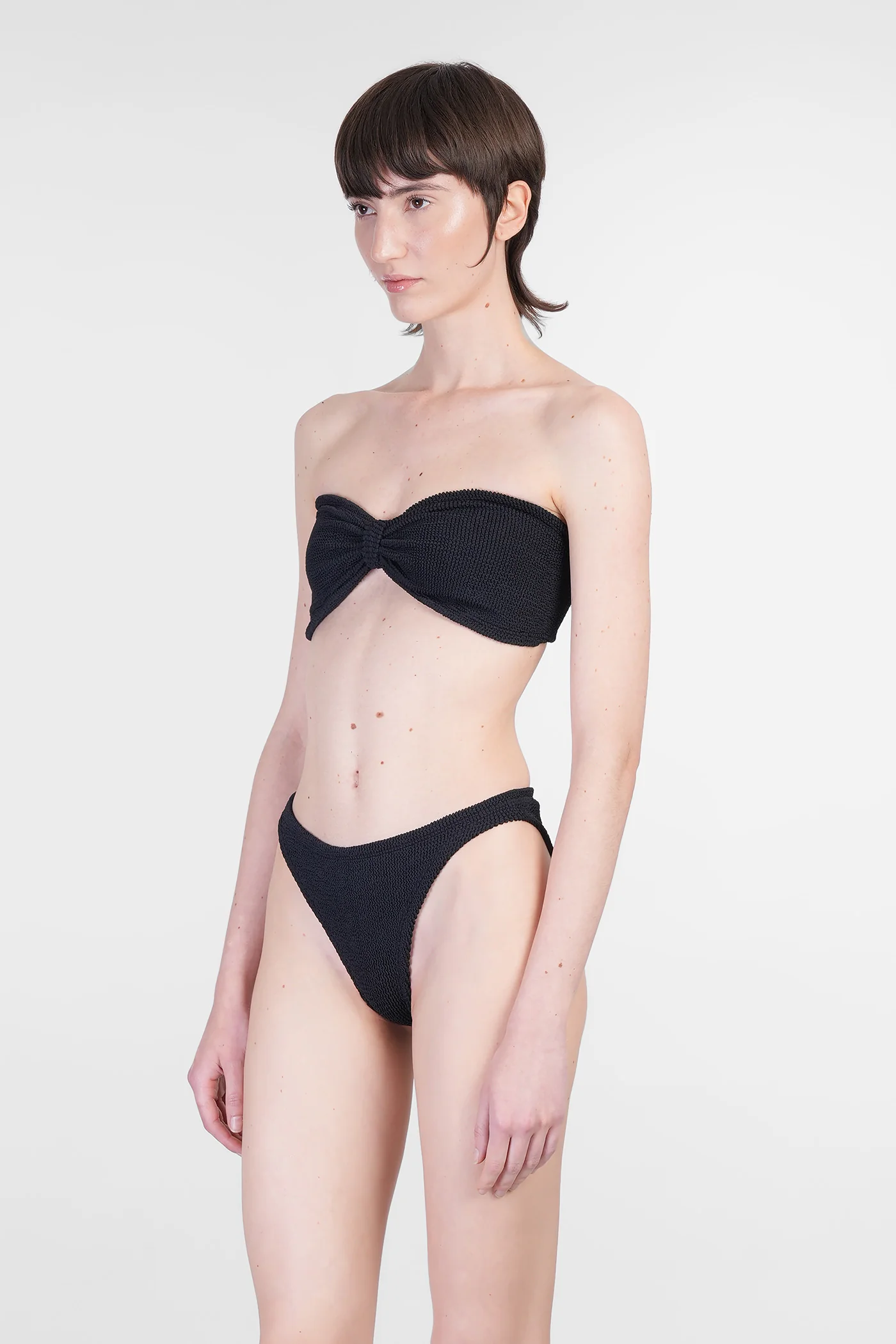 Jean Bikini Beachwear in black polyamide - Image 3