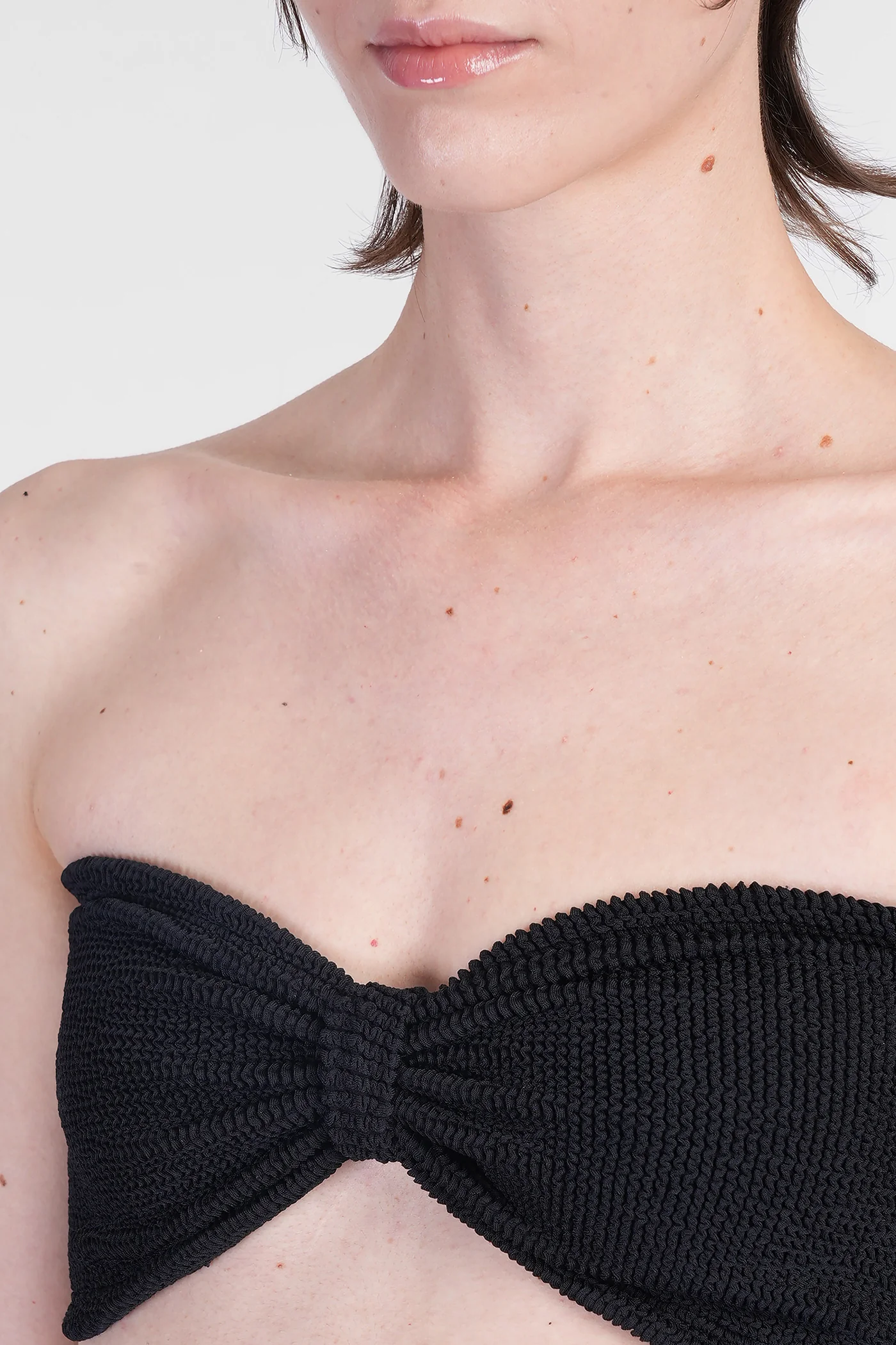 Jean Bikini Beachwear in black polyamide - Image 4