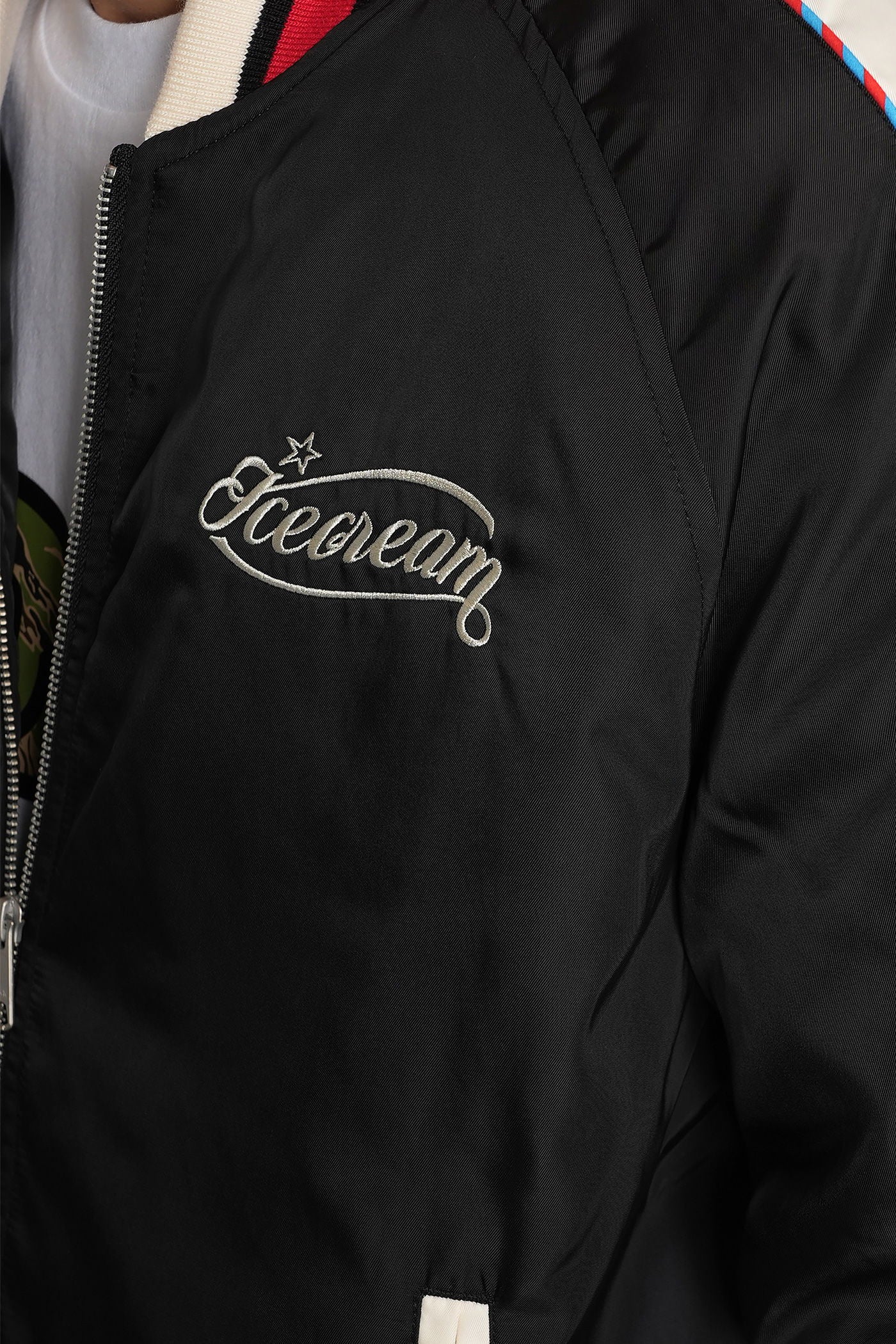 Bomber Jacket in black nylon - Image 5
