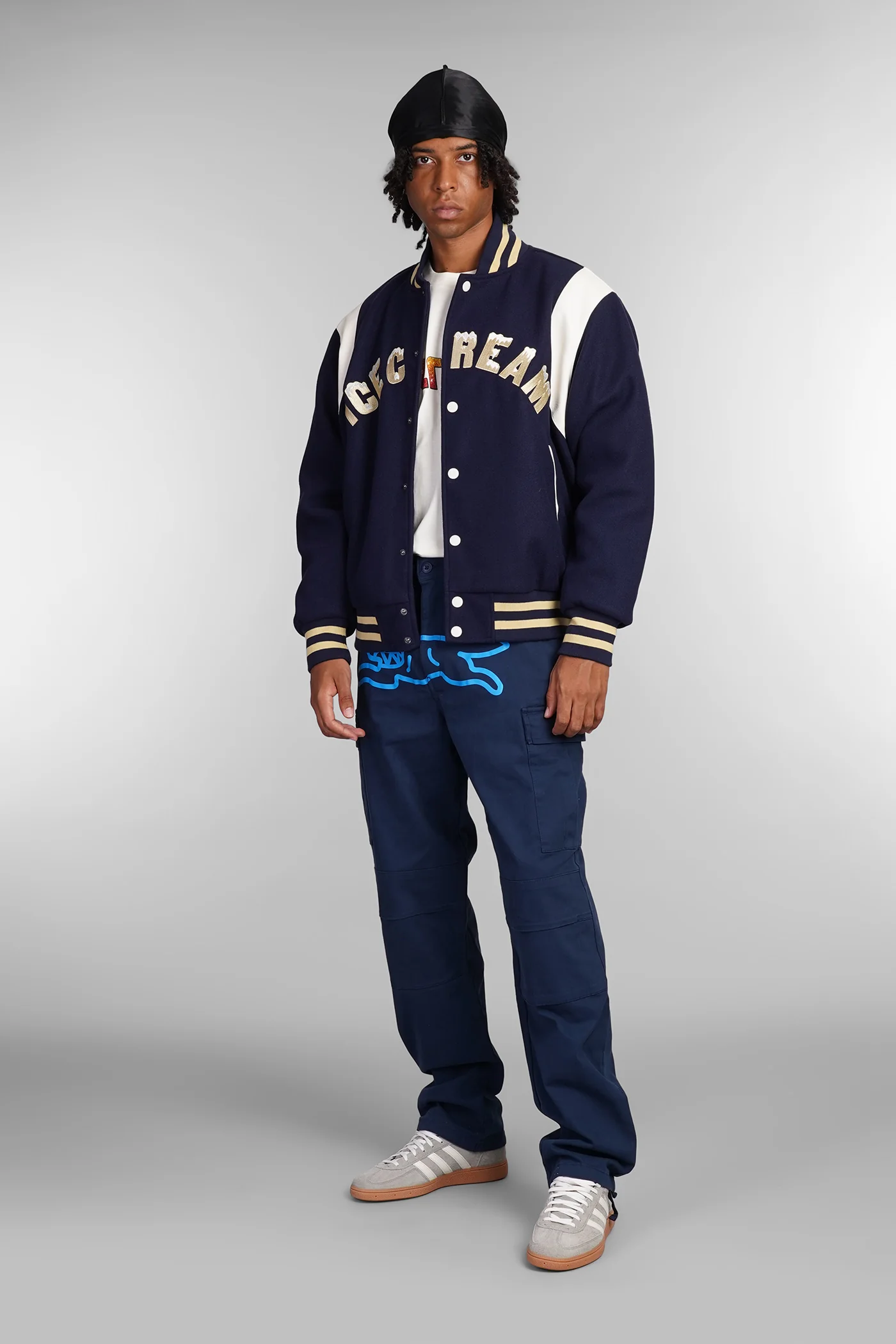 Bomber Jacket in blue polyester - Image 2