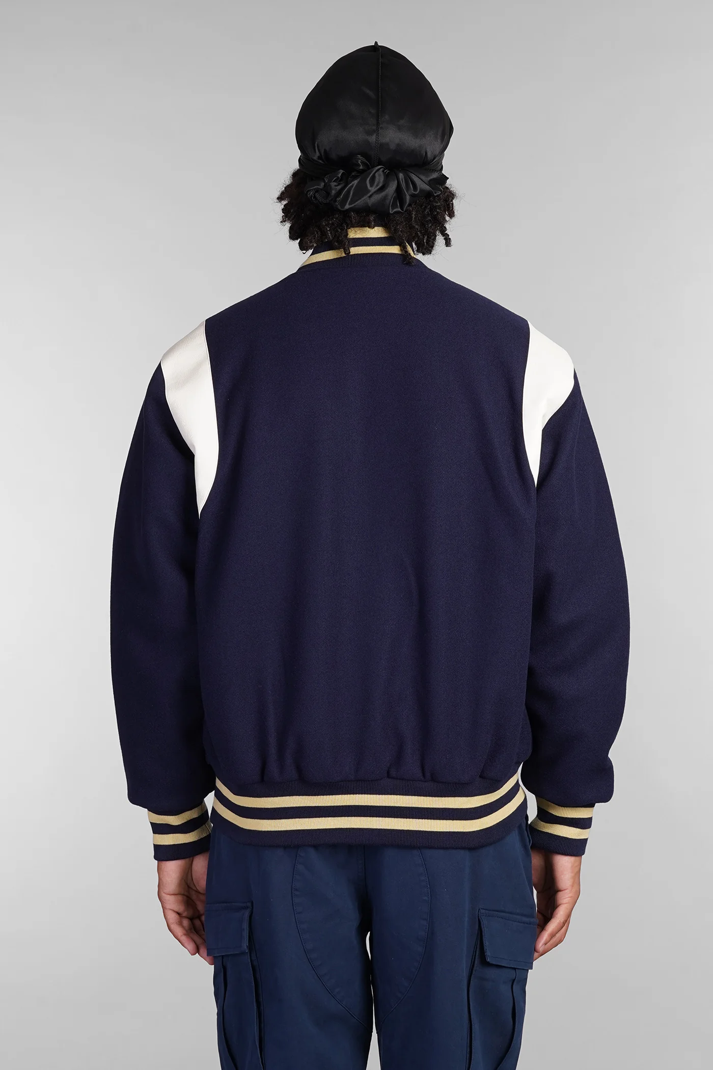 Bomber Jacket in blue polyester - Image 3
