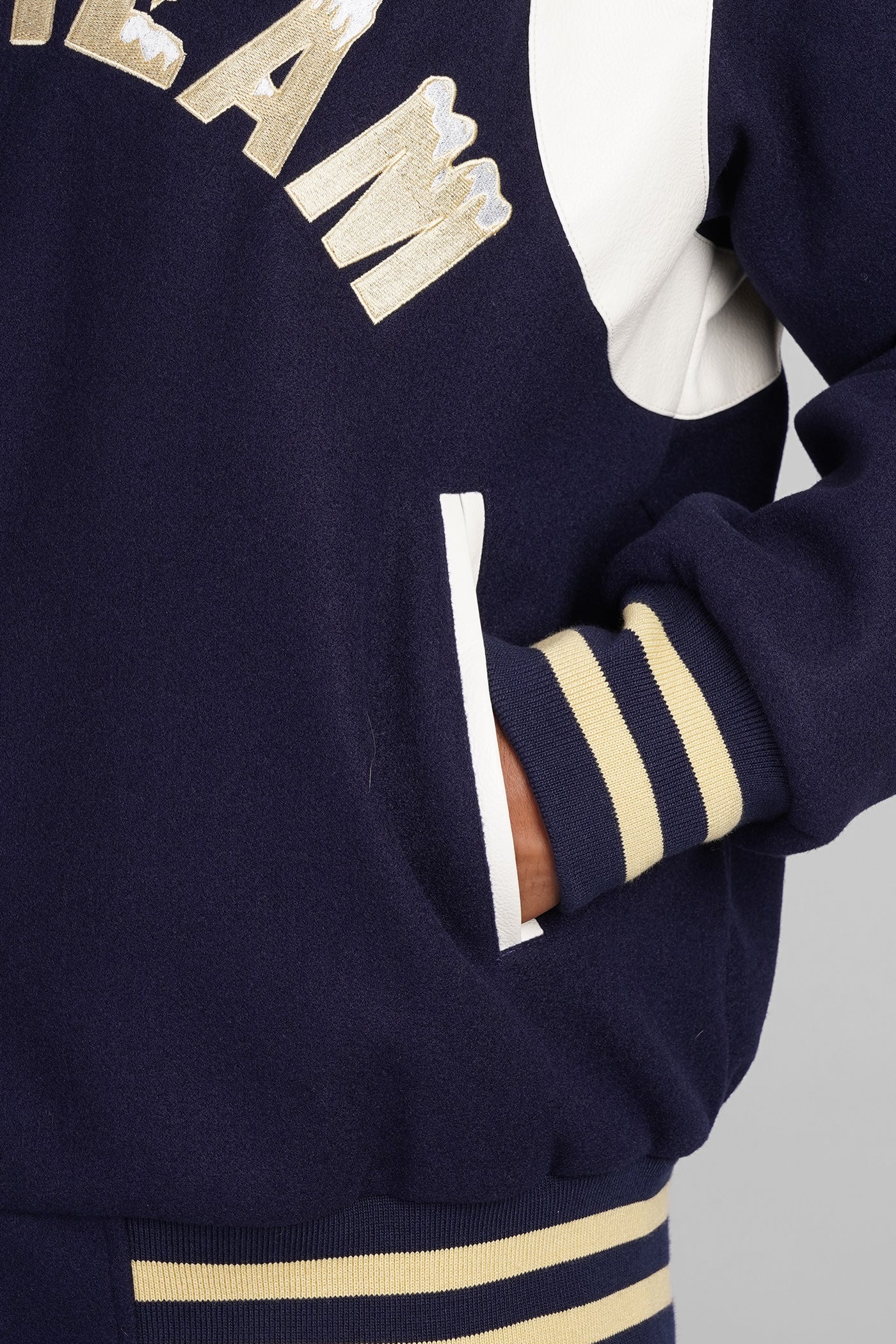 Bomber Jacket in blue polyester - Image 5