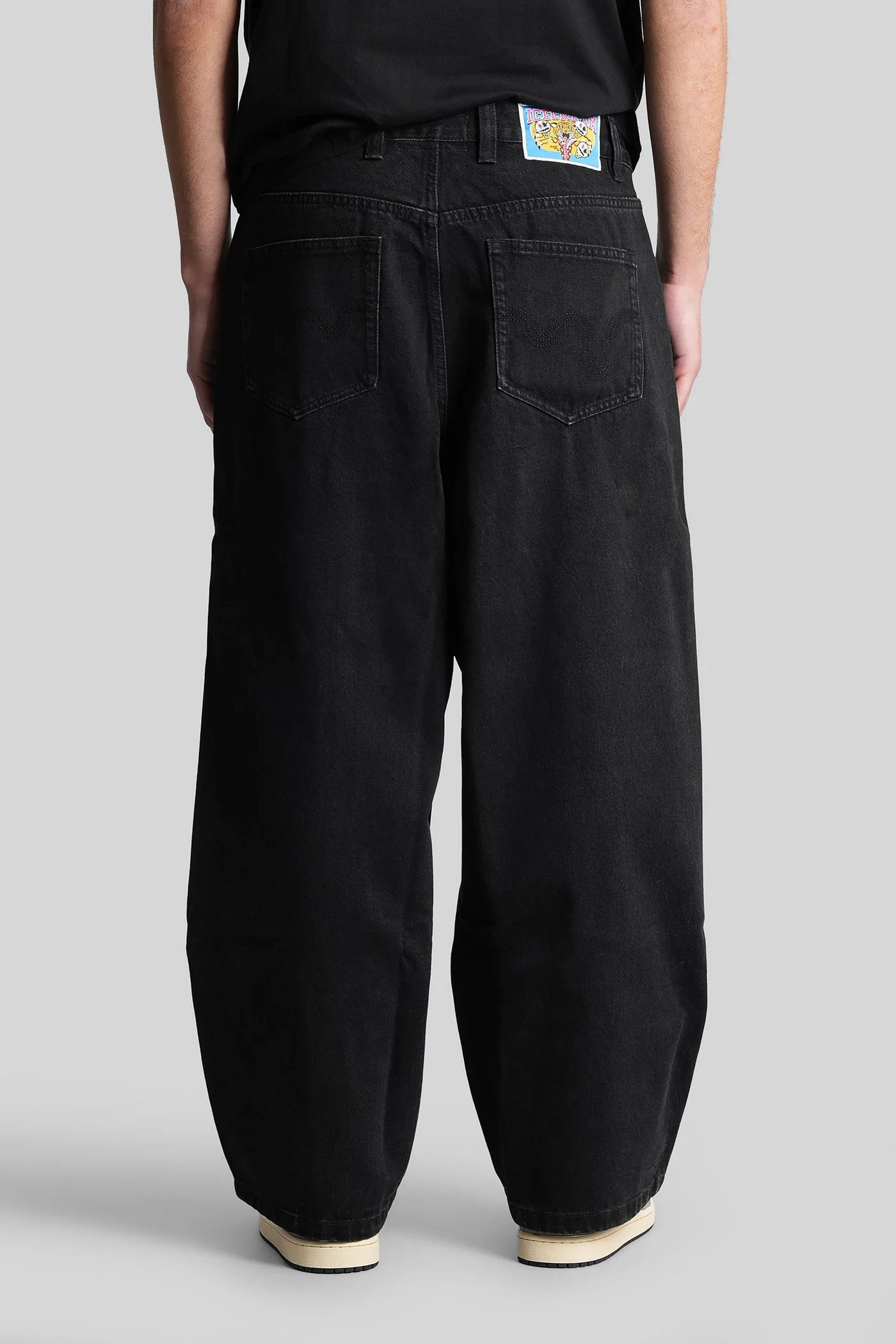 Jeans in black cotton - Image 3