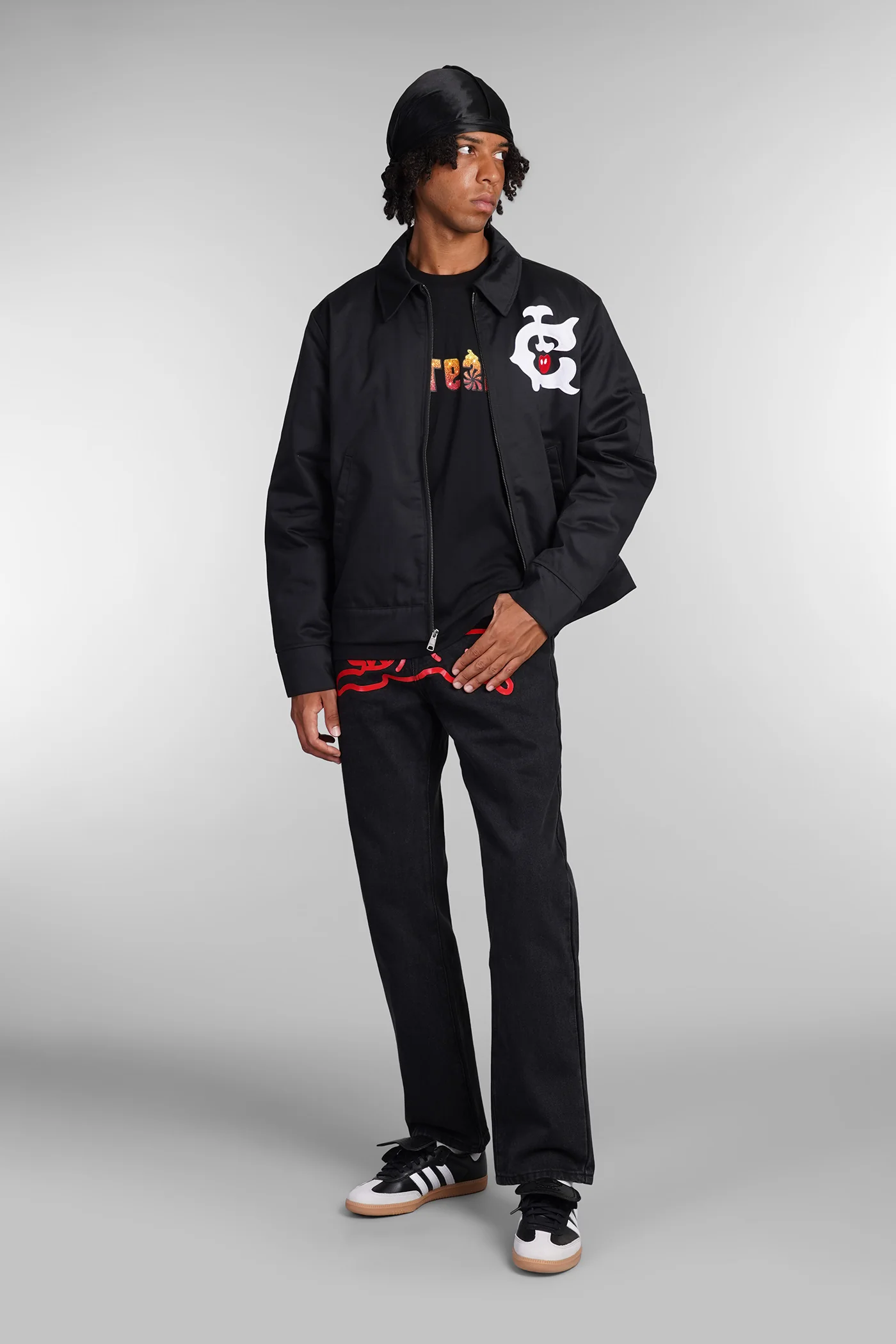 Jeans in black cotton - Image 2