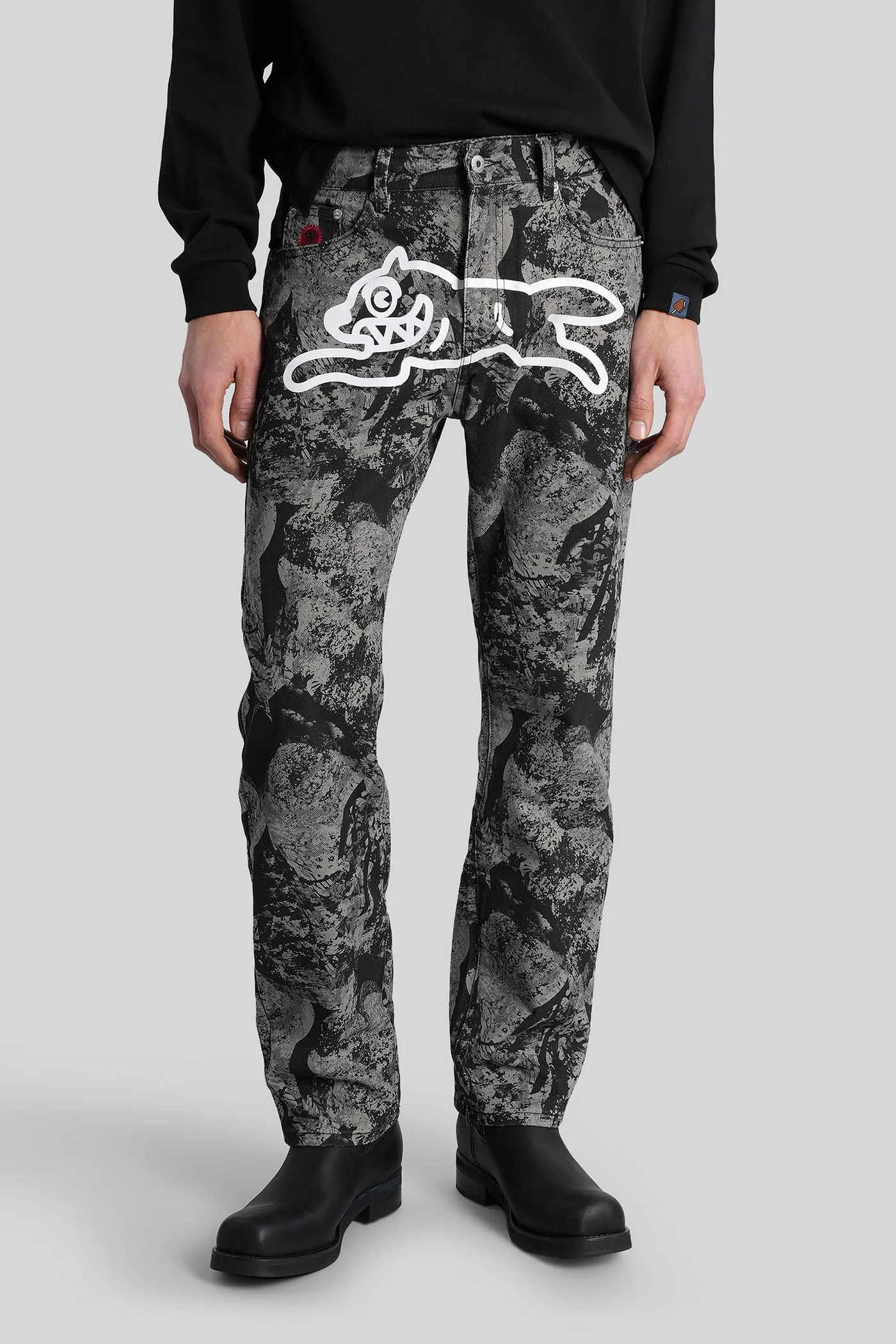 Jeans in grey cotton