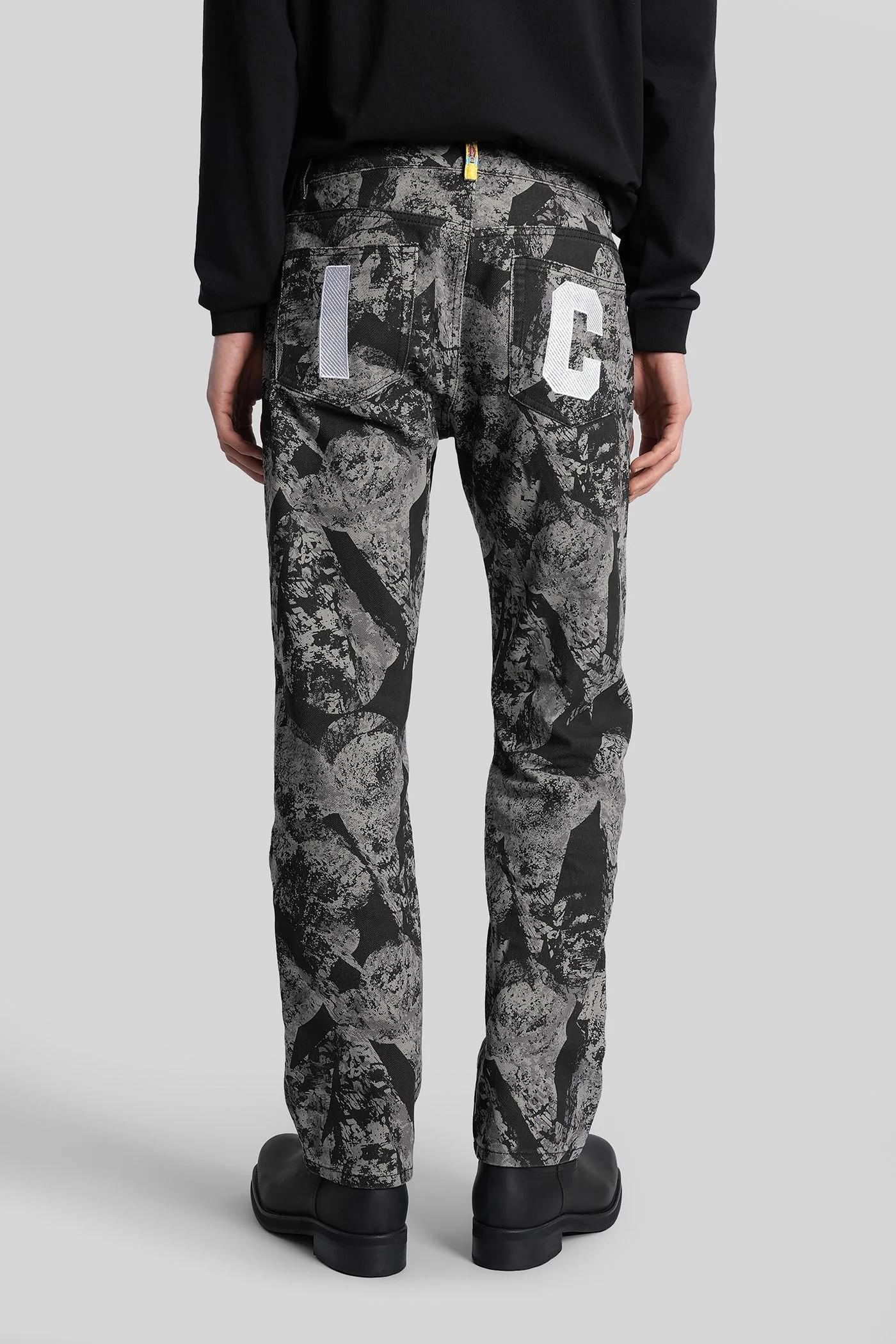 Jeans in grey cotton - Image 3
