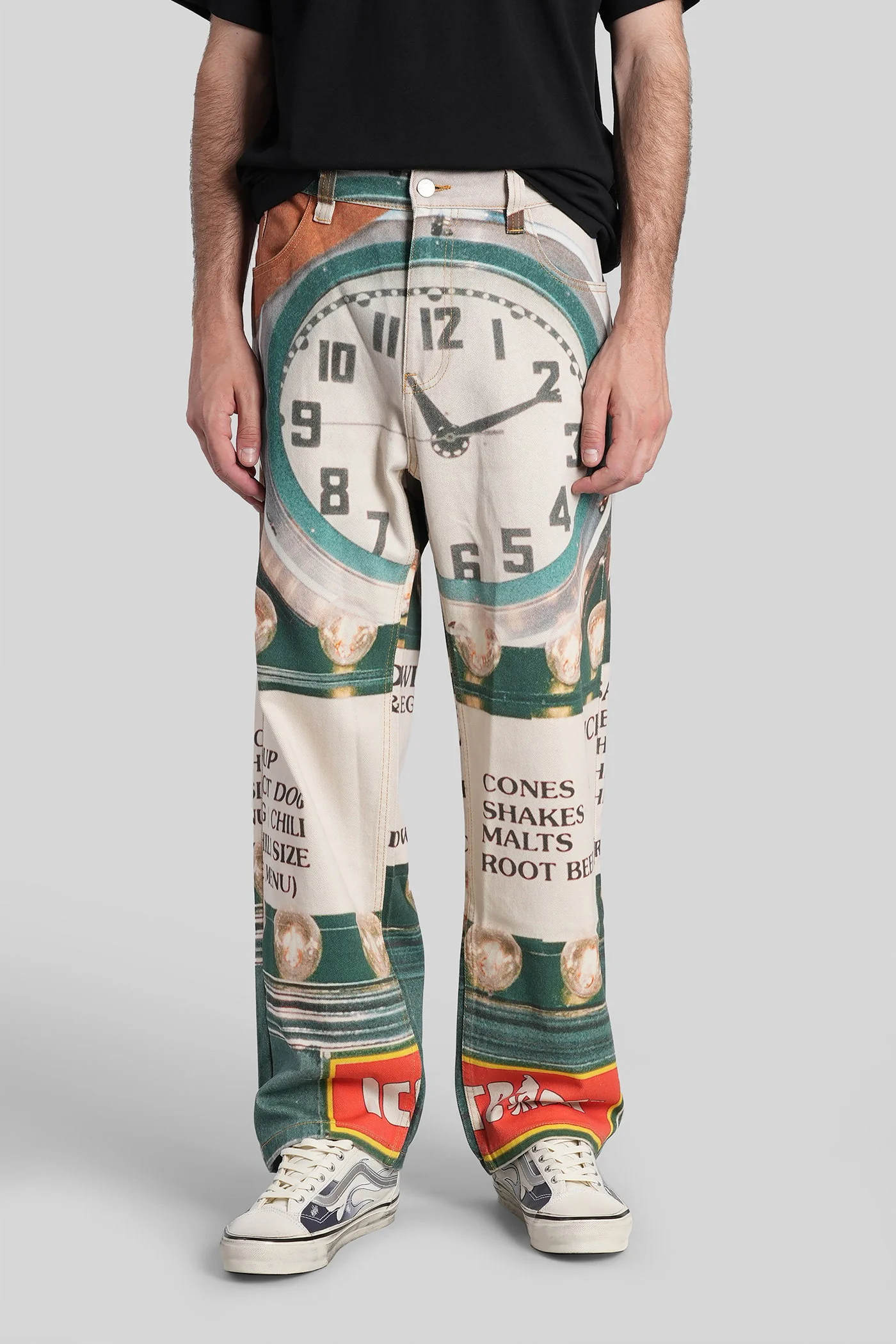 Pants in multicolor cotton