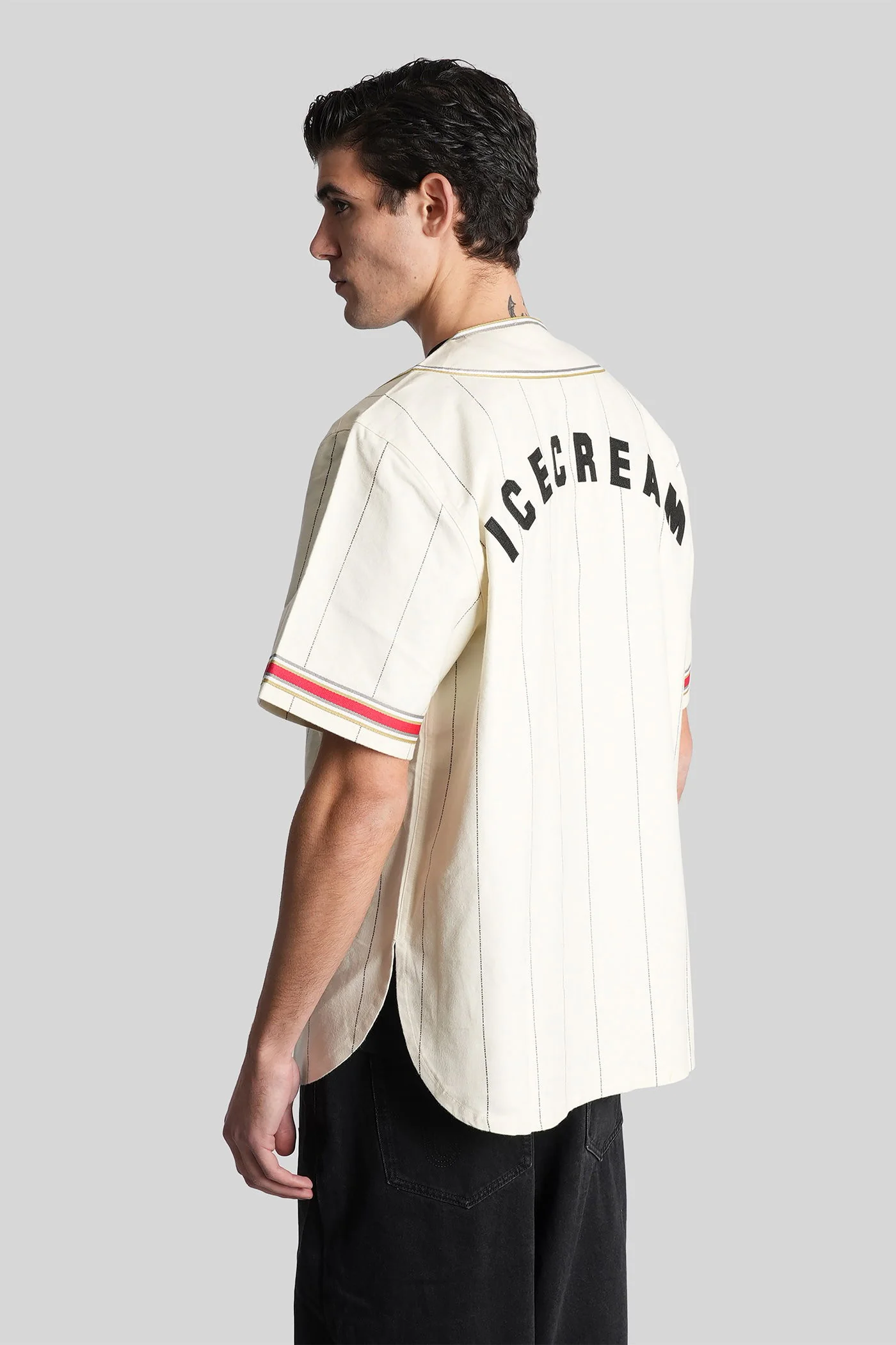 Shirt in beige cotton - Image 3