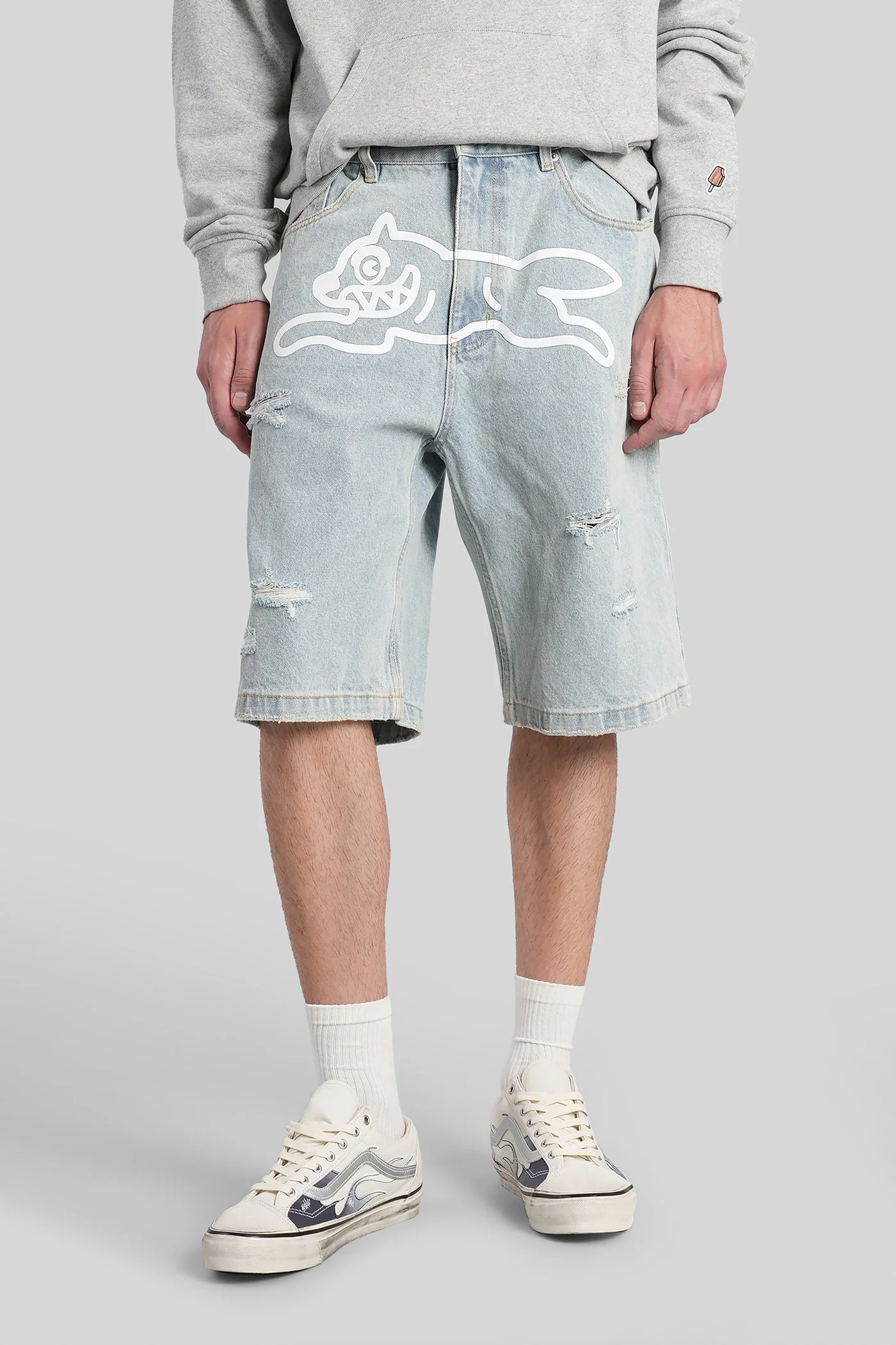 Shorts in blue denim