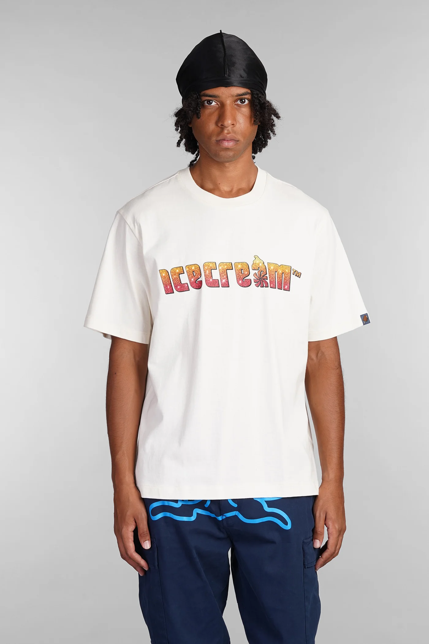 T-Shirt in beige cotton