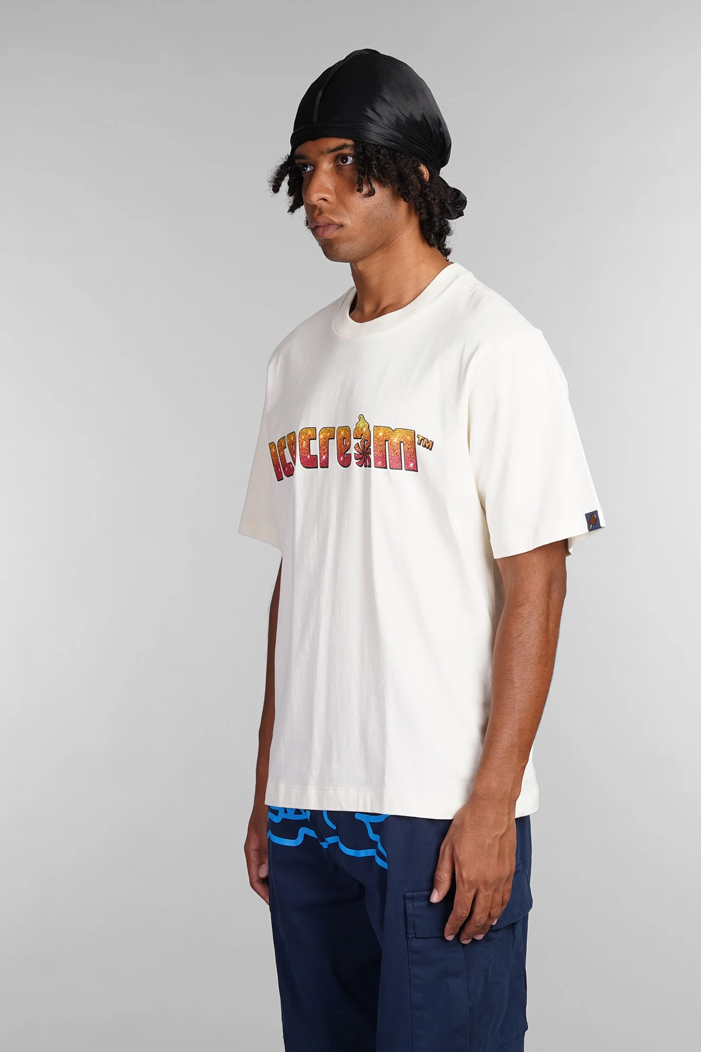 T-Shirt in beige cotton - Image 4
