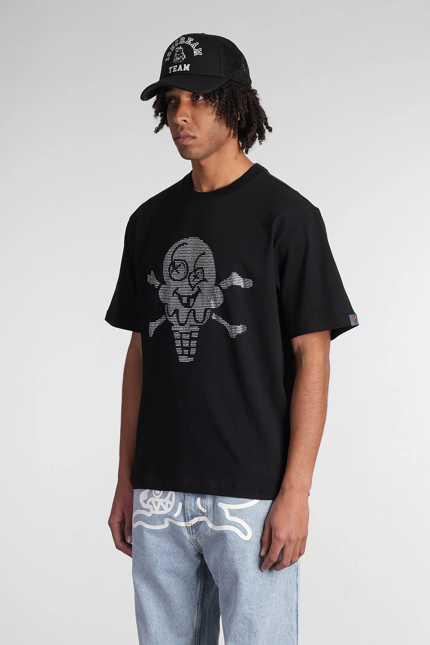 T-Shirt in black cotton - Image 4