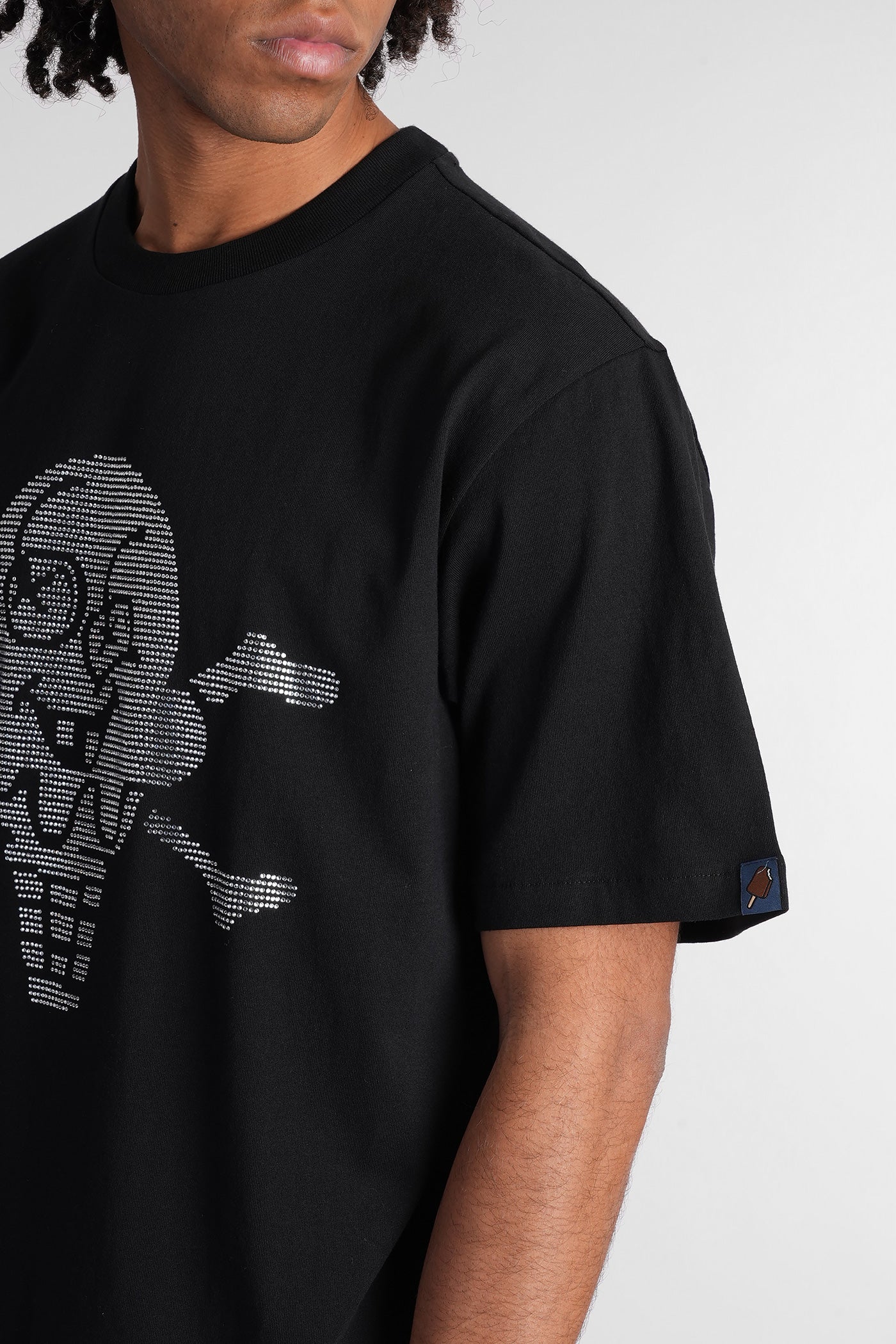 T-Shirt in black cotton - Image 5