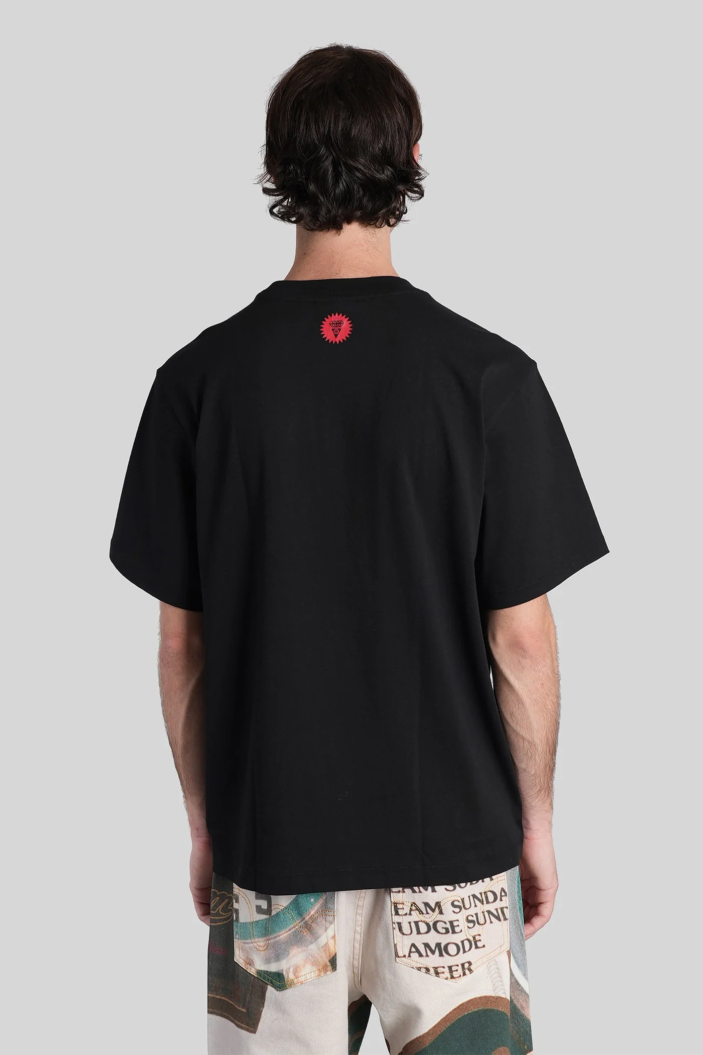T-Shirt in black cotton - Image 3