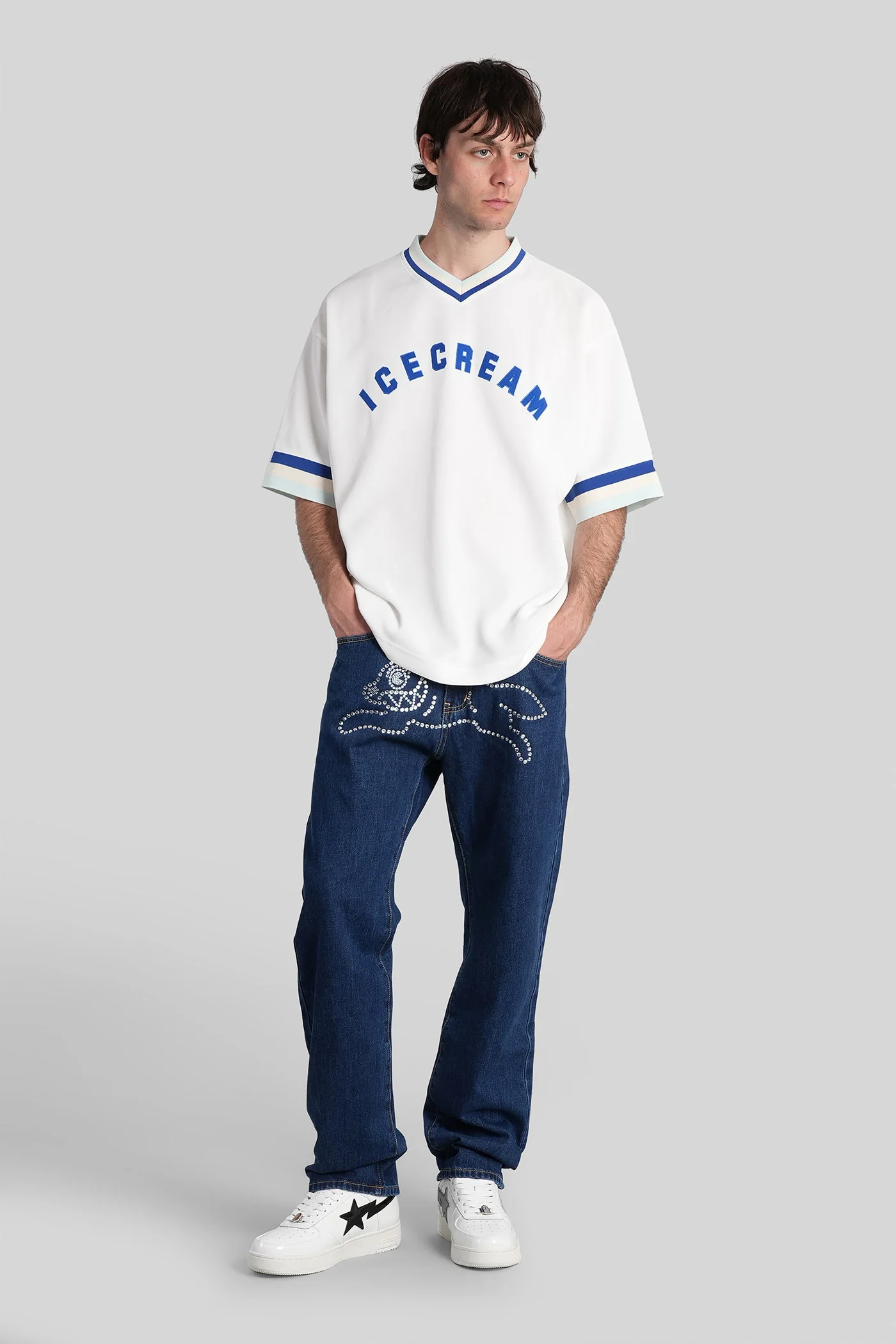 T-Shirt in white polyester - Image 2