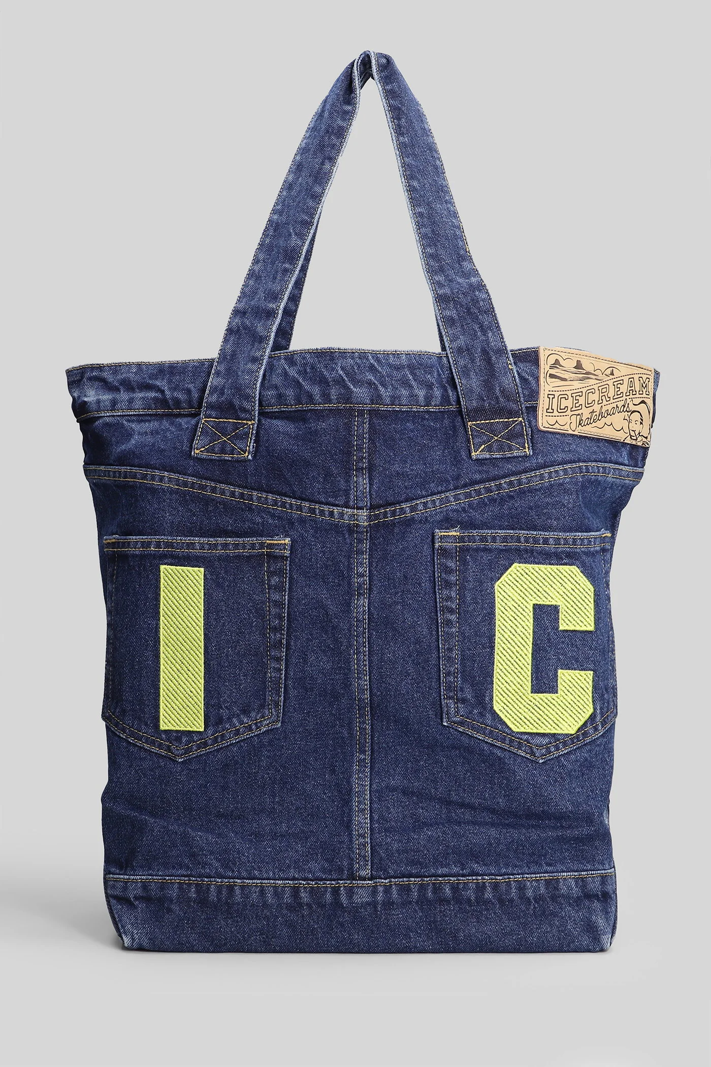 Tote in blue denim - Image 3
