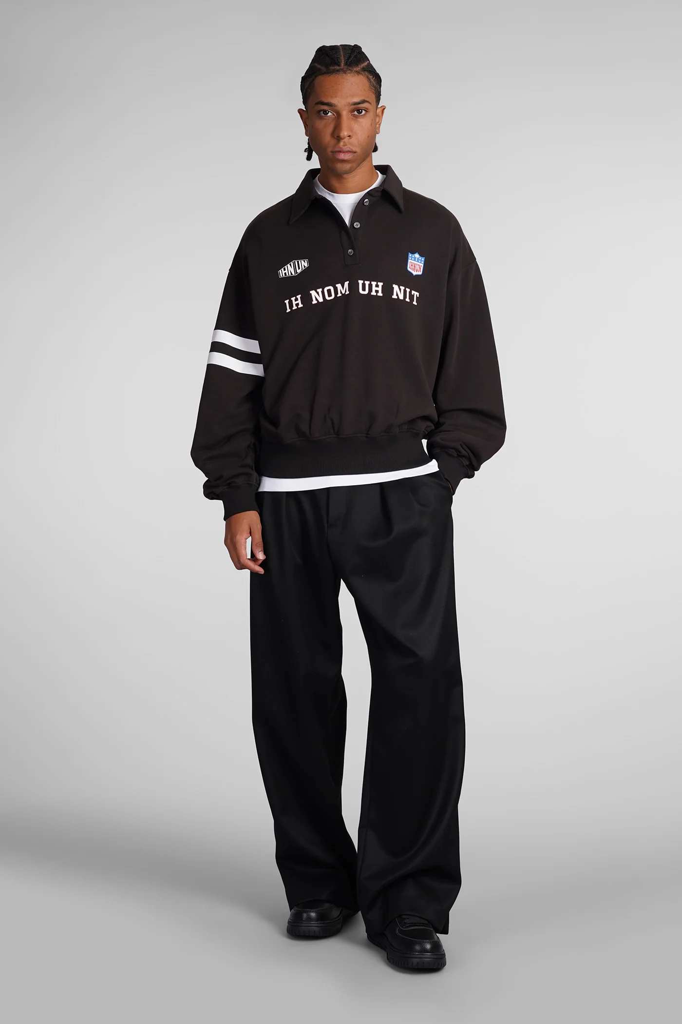Polo in brown cotton - Image 2