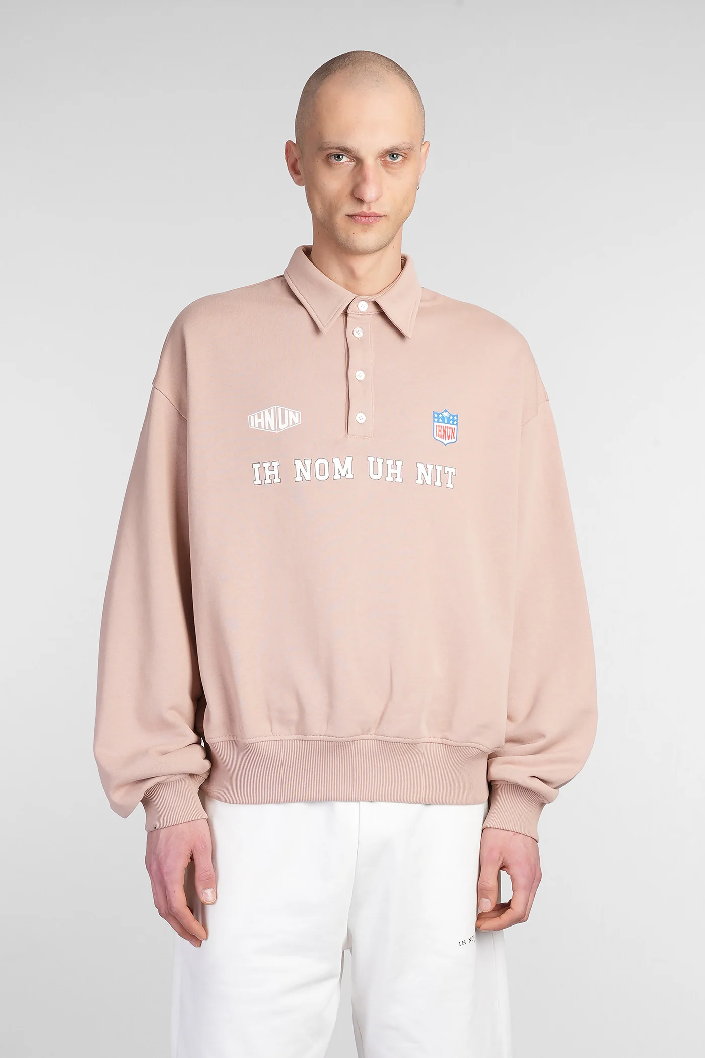 Polo in rose-pink cotton