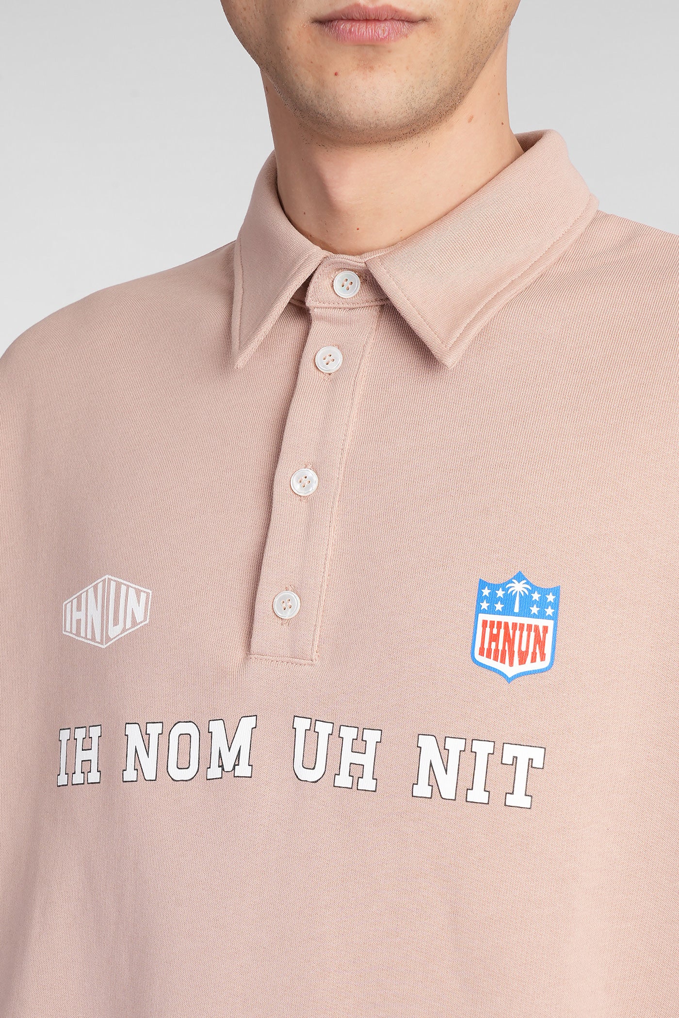 Polo in rose-pink cotton - Image 5