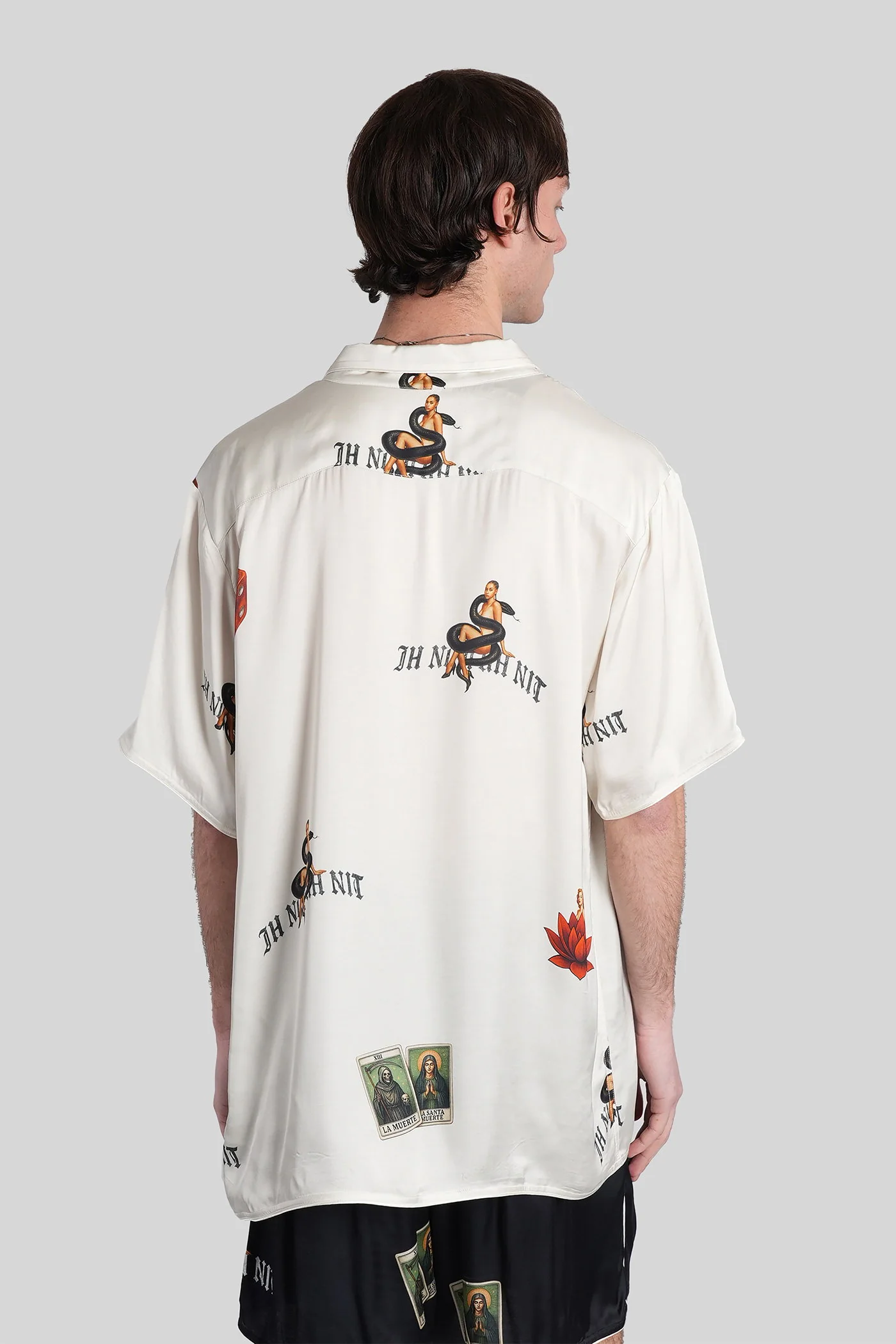 Shirt in beige viscose - Image 3